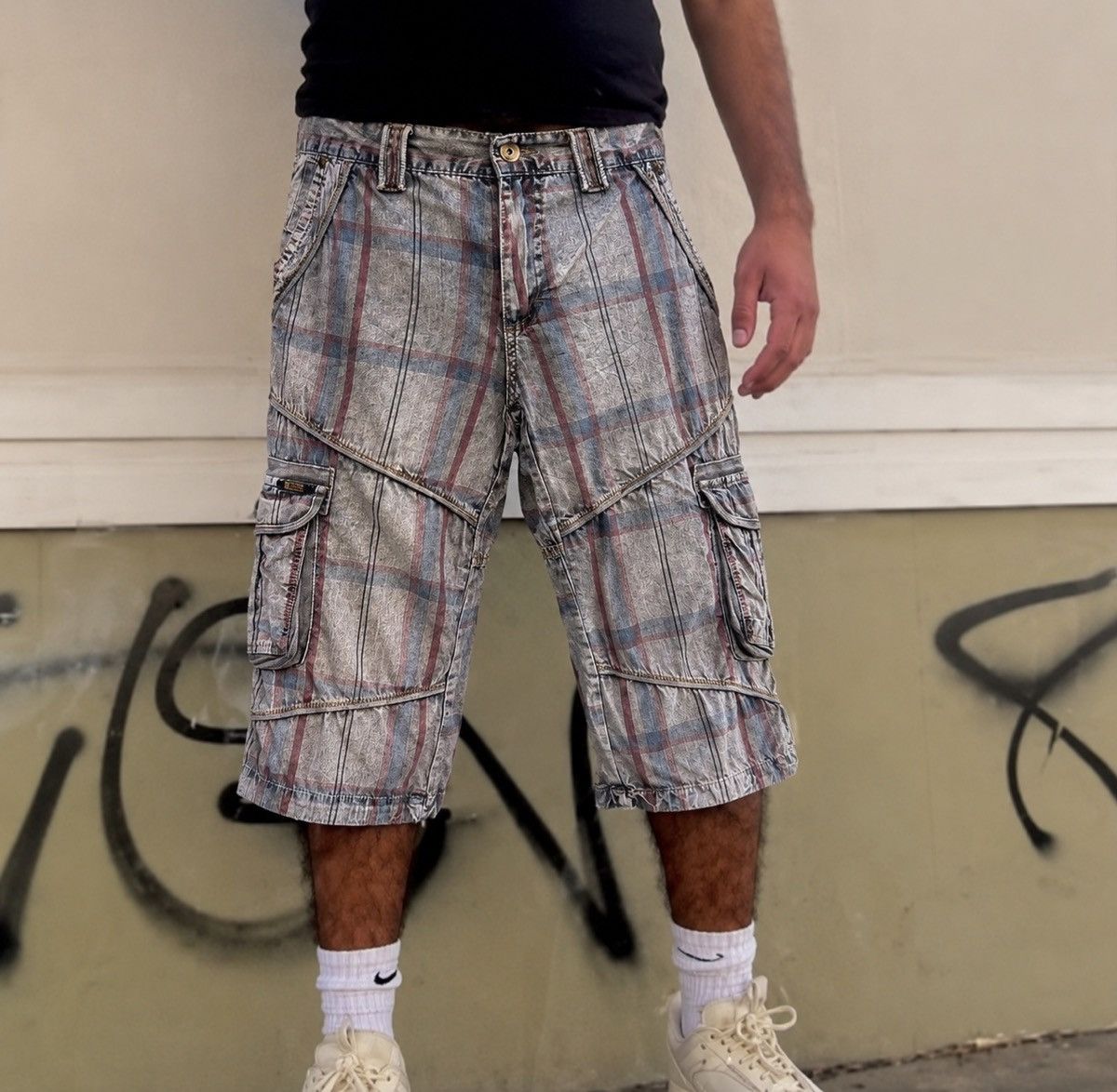 G-Star G-Star Raw Vintage 00s Cargo Shorts Plaid Pattern Casual Y2K Size US 34 / EU 50 - 9 Thumbnail