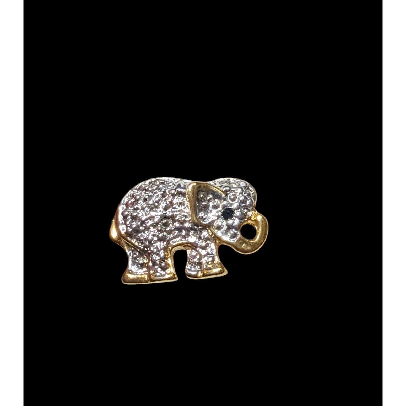 Other Minimalist Silver And Gold Tone Elephant Lapel Pin Size ONE SIZE - 2 Thumbnail