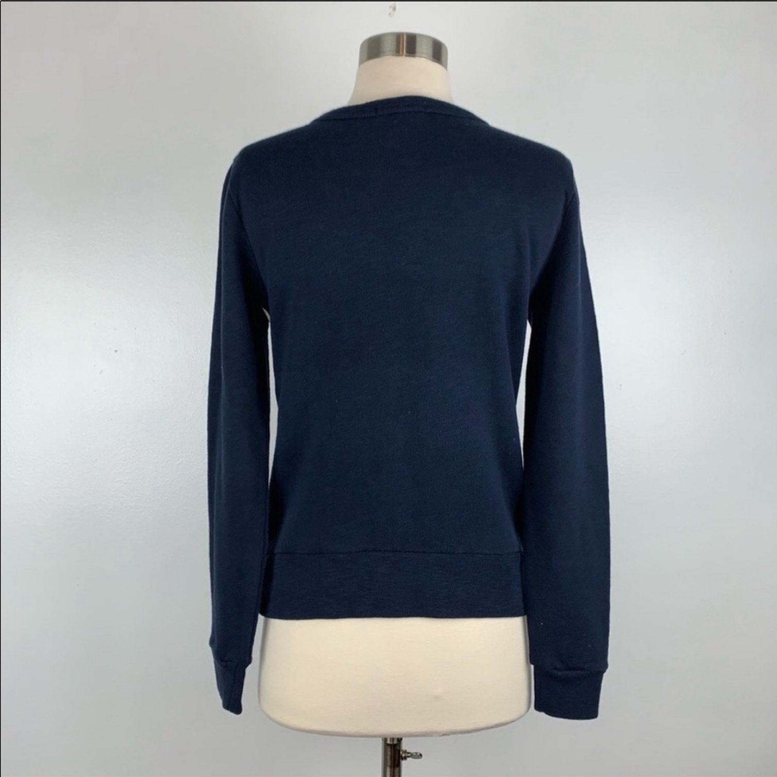 J.Crew J CREW Navy White Nautical Preppy Striped Pullover Sweater Size XS / US 0-2 / IT 36-38 - 8 Thumbnail
