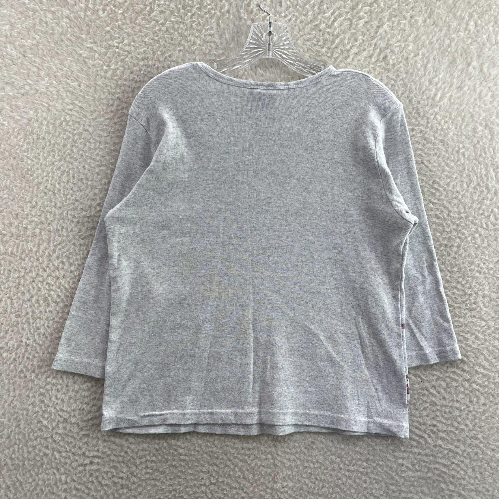 Disney VINTAGE Disney Winnie the Pooh Top Shirt Womens XL V-Neck 3/4 Sleeve Gray T-Shirt Size XL / US 12-14 / IT 48-50 - 2 Thumbnail