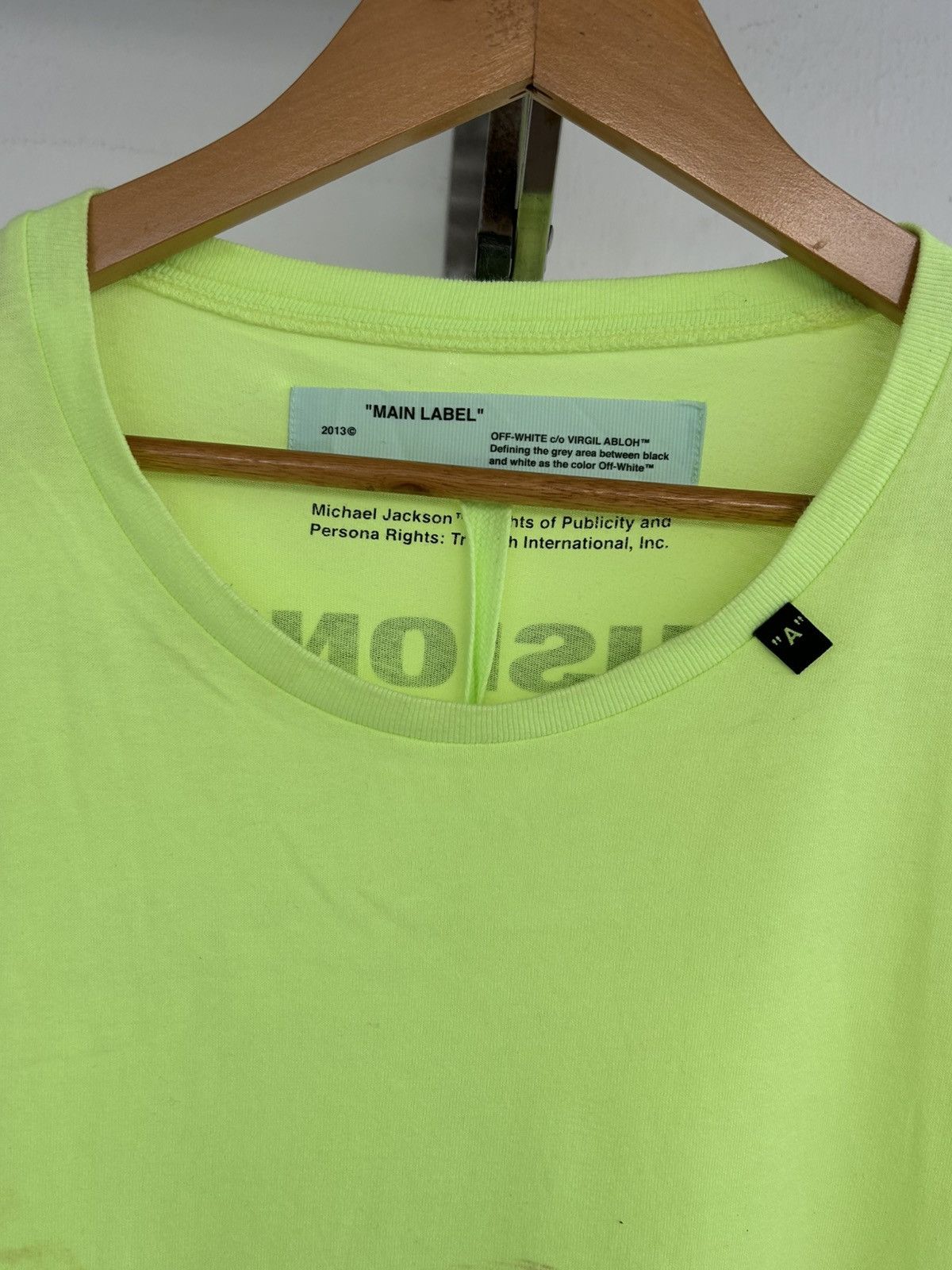 Off-White S/S19 Off-White Virgil Abloh Michael Jackson Oversized Tee Size US L / EU 52-54 / 3 - 6 Thumbnail