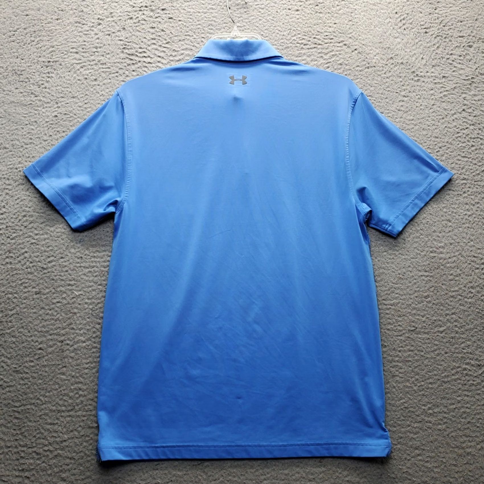 Under Armour Under Armour HeatGear Polo Shirt Mens M Blue Striped Collared Popover Size US M / EU 48-50 / 2 - 2 Thumbnail