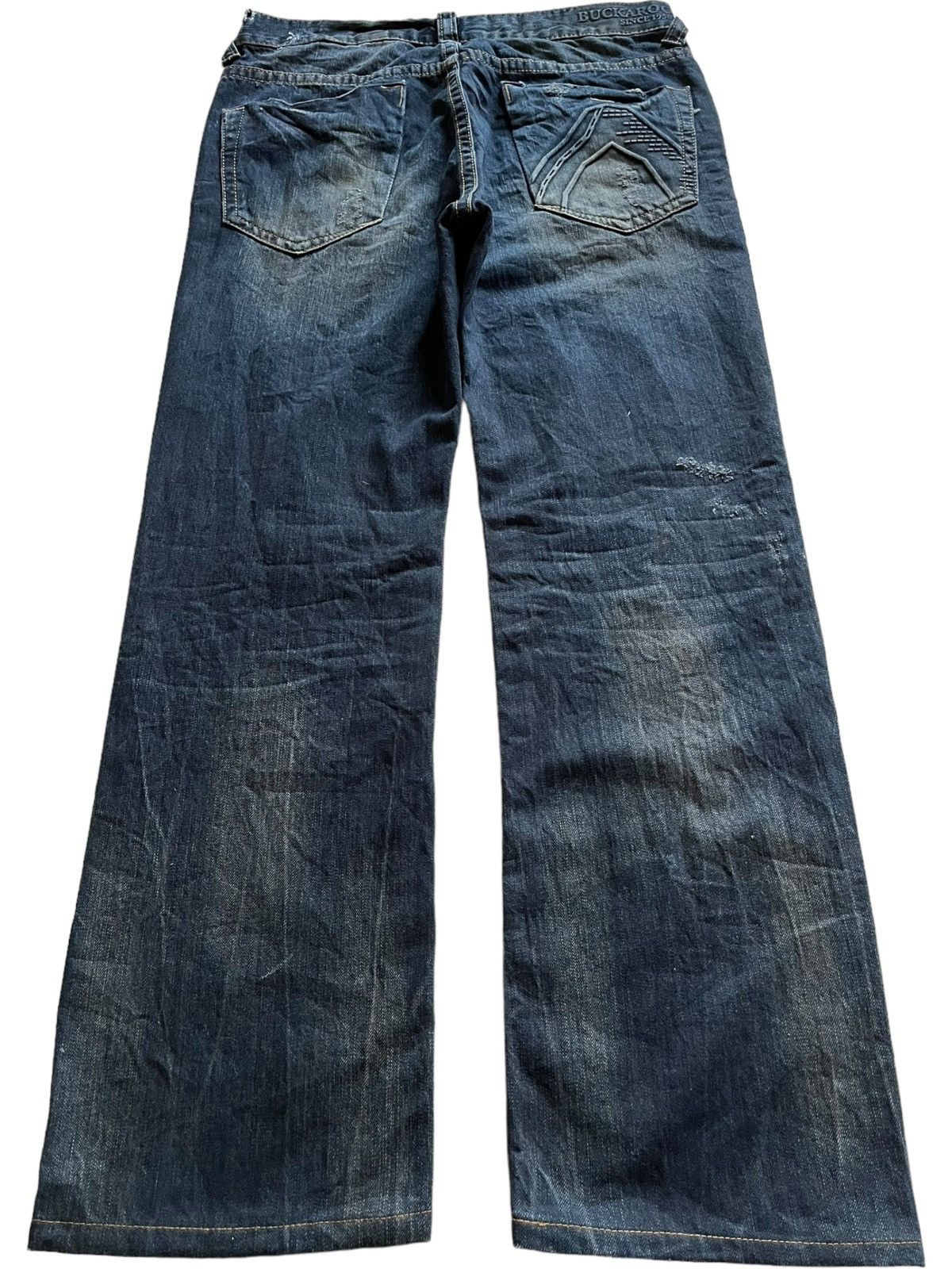 Japanese Brand Vintage Buckaroo Indigo Mud Wash Mudmax Loose Jeans Size US 32 / EU 48 - 2 Thumbnail