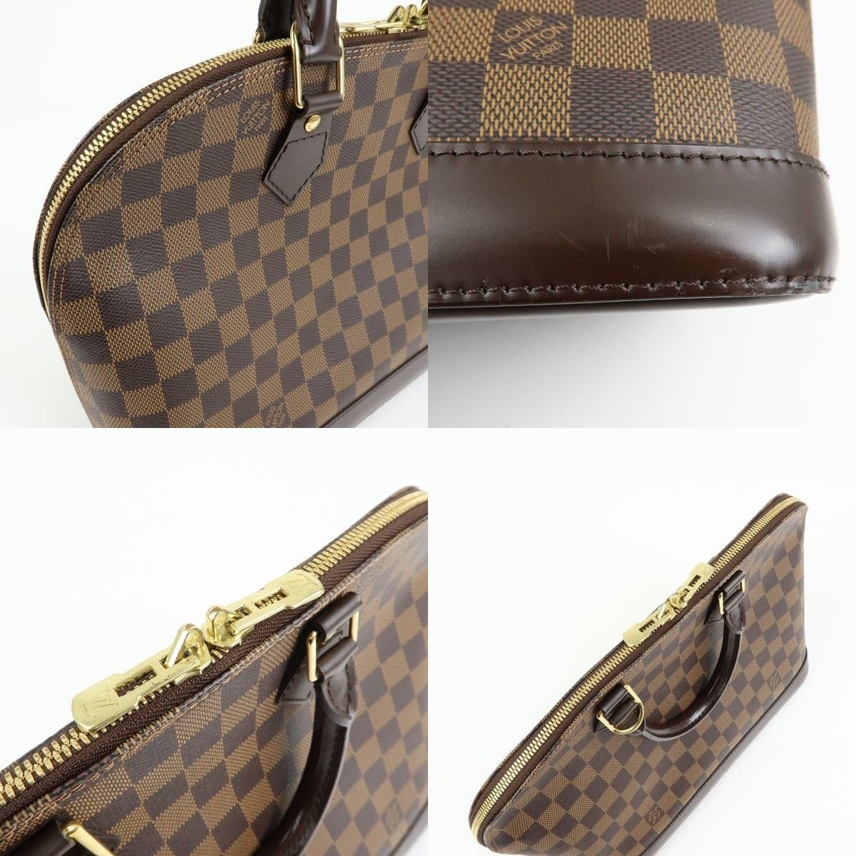 Louis Vuitton Louis Vuitton Damier Ebene Alma PM Top Handle Bag Size ONE SIZE - 6 Thumbnail