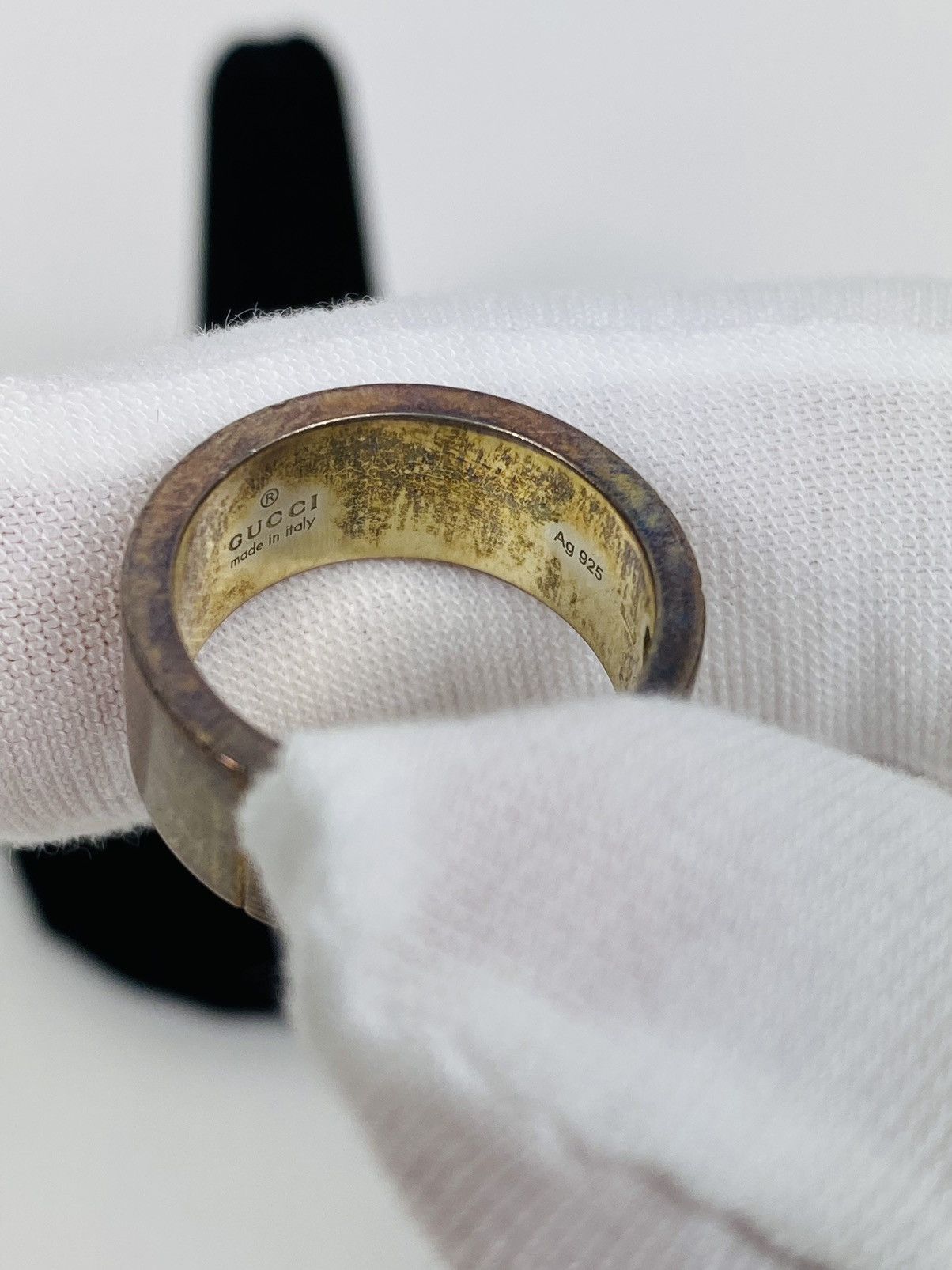 Gucci Gucci .925 Silver G Ring IT12 Size ONE SIZE - 4 Thumbnail