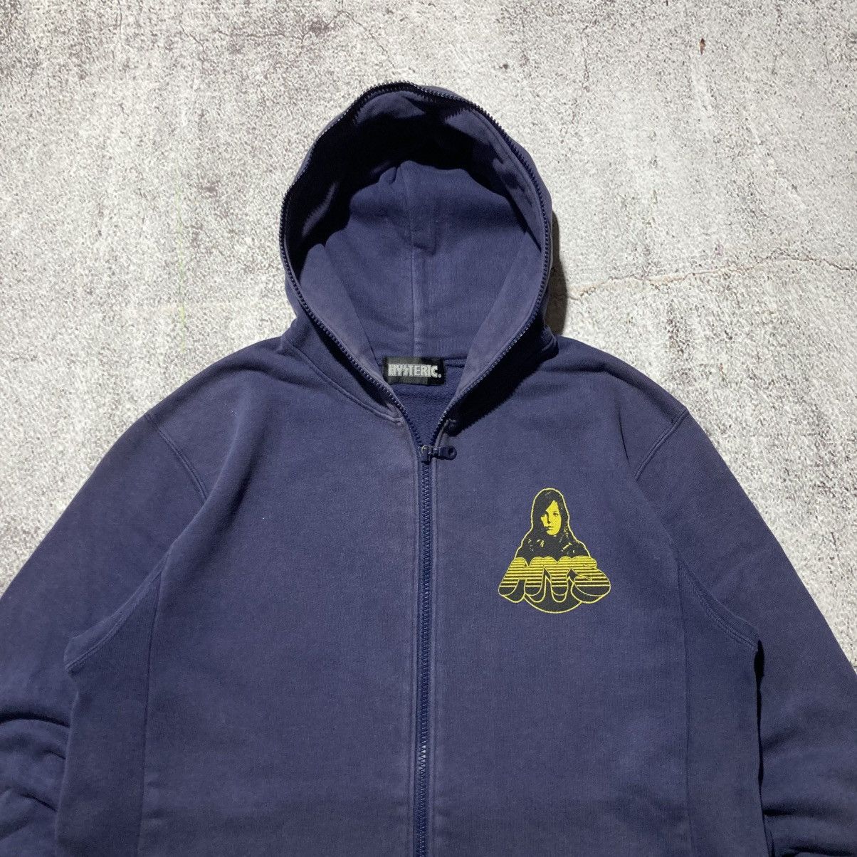 Hysteric Glamour Vintage Hysteric Glamour Woman HYS Full Zipper Hoodie Navy Size US L / EU 52-54 / 3 - 8 Thumbnail