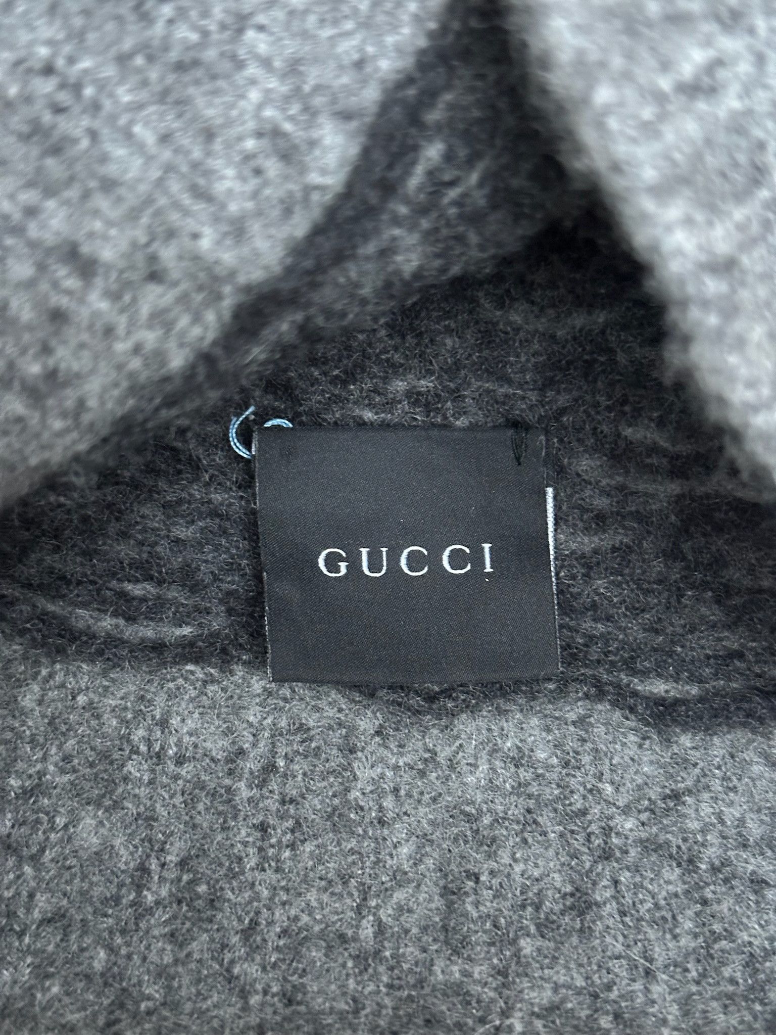 Gucci Authentic Gucci Beanie Diamond Pattern Cashmere Gray Hat Size ONE SIZE - 5 Thumbnail
