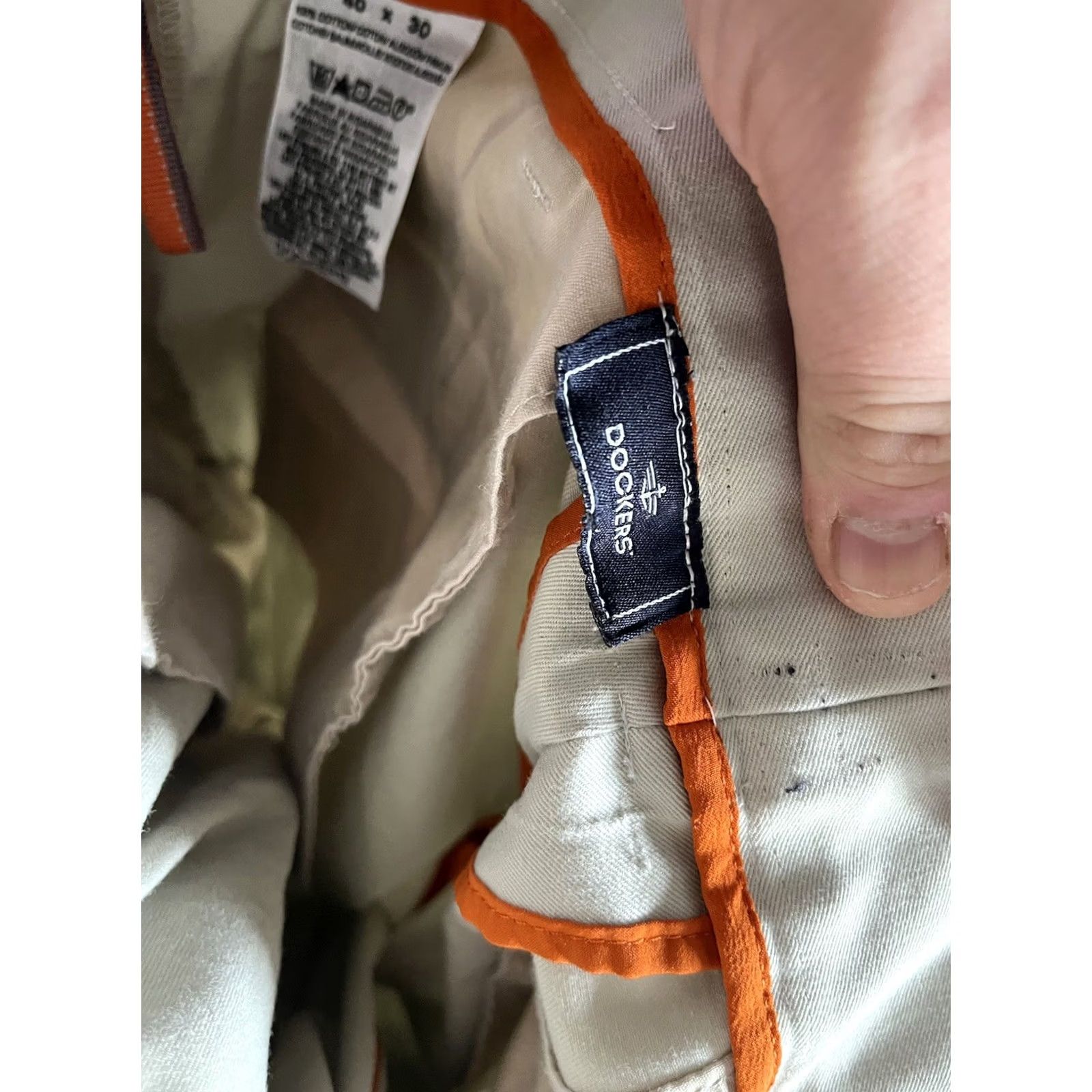 Dockers DOCKERS D3 Classic Fit Pleated Dress Pants 36x30 Beige Mens Pants Chinos 100% Cotton Regular Inseam 30in"} Size US 36 / EU 52 - 5 Thumbnail