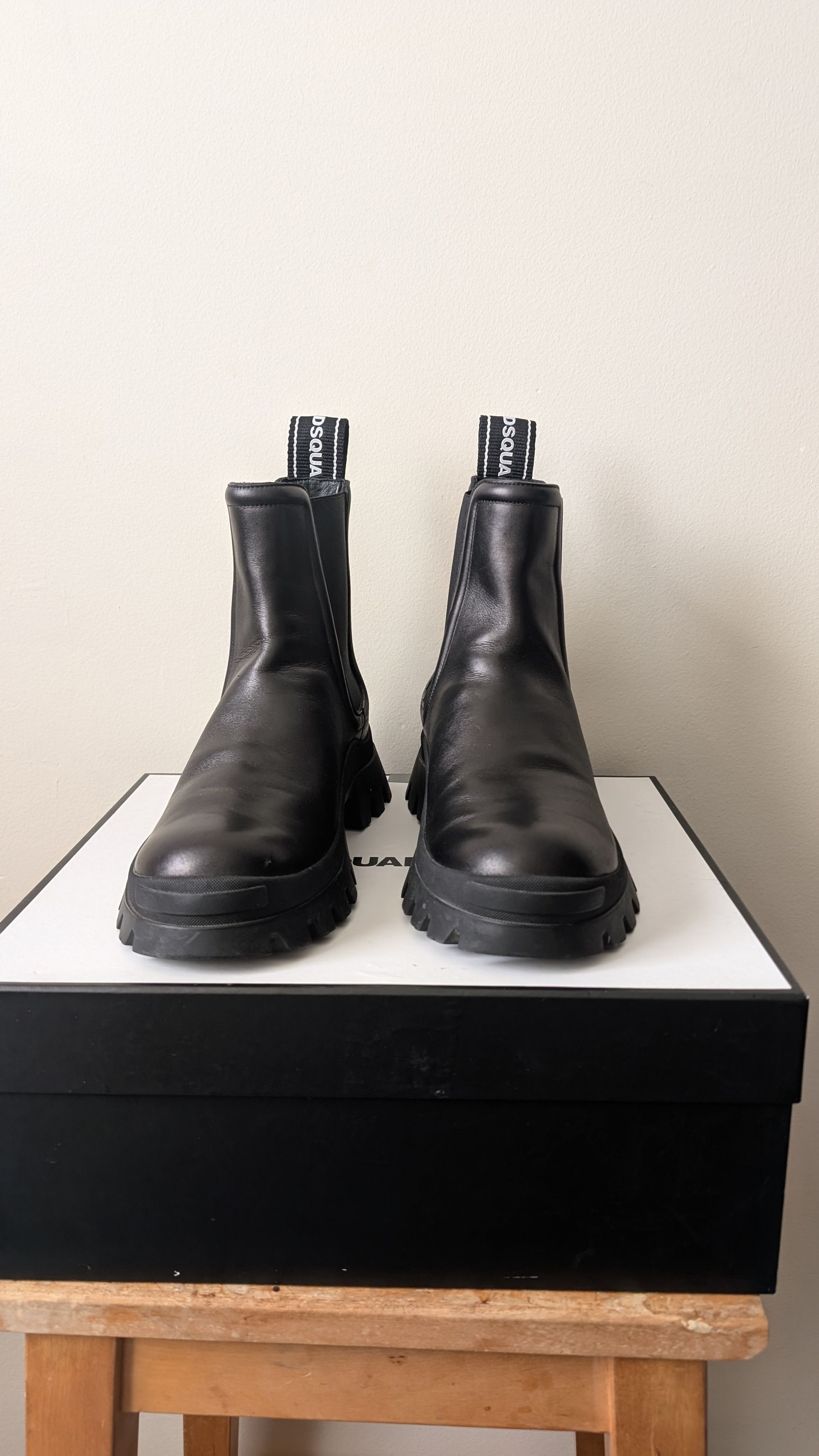 Dsquared2 Dsquared2 Tank Tape Combat Military Chelsea Boots Size US 8 / EU 41 - 11 Thumbnail