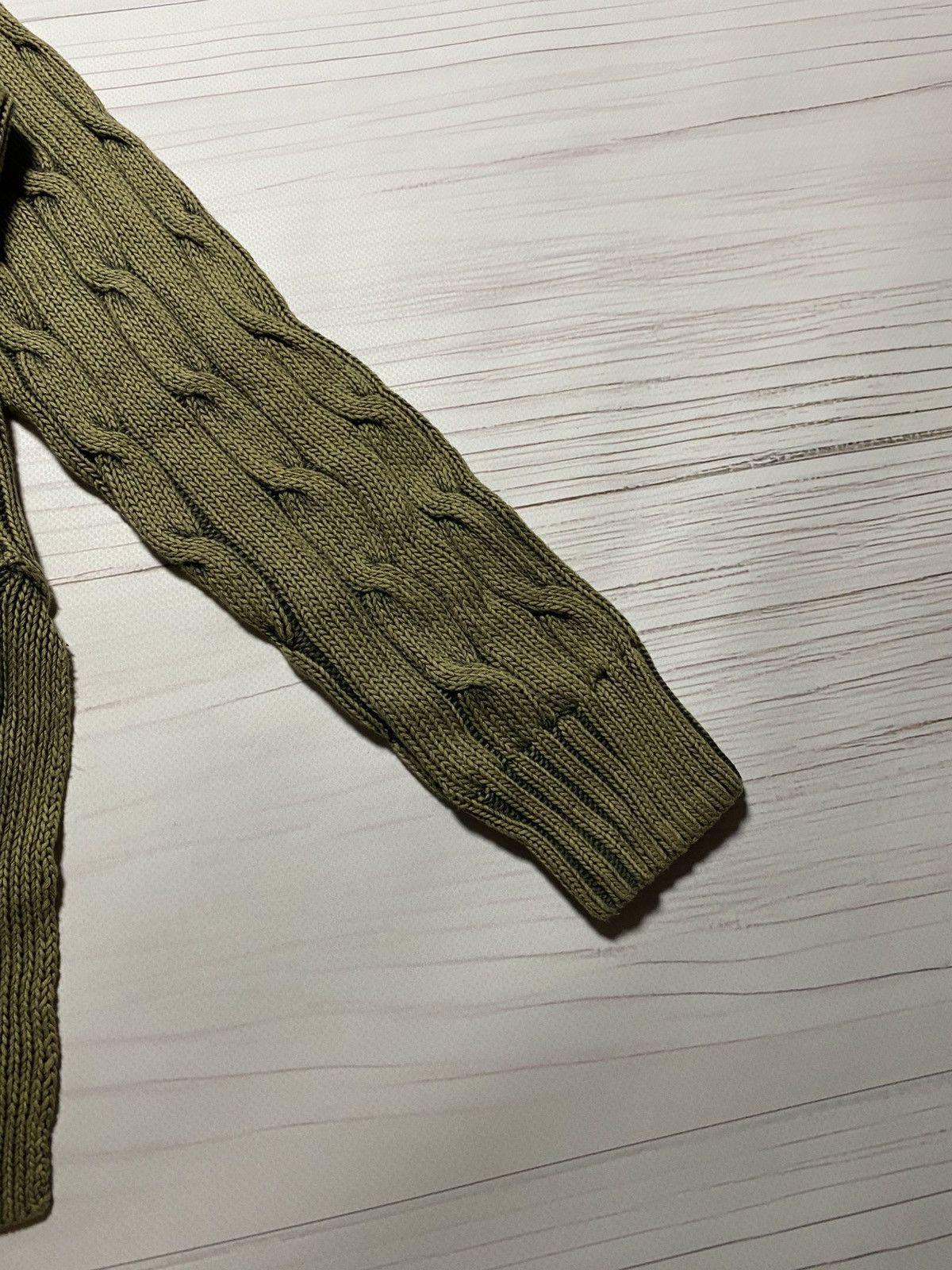 Polo Ralph Lauren Vintage Polo Ralph Lauren cable knit oversize V-neck sweater Size XS / US 0-2 / IT 36-38 - 16 Thumbnail