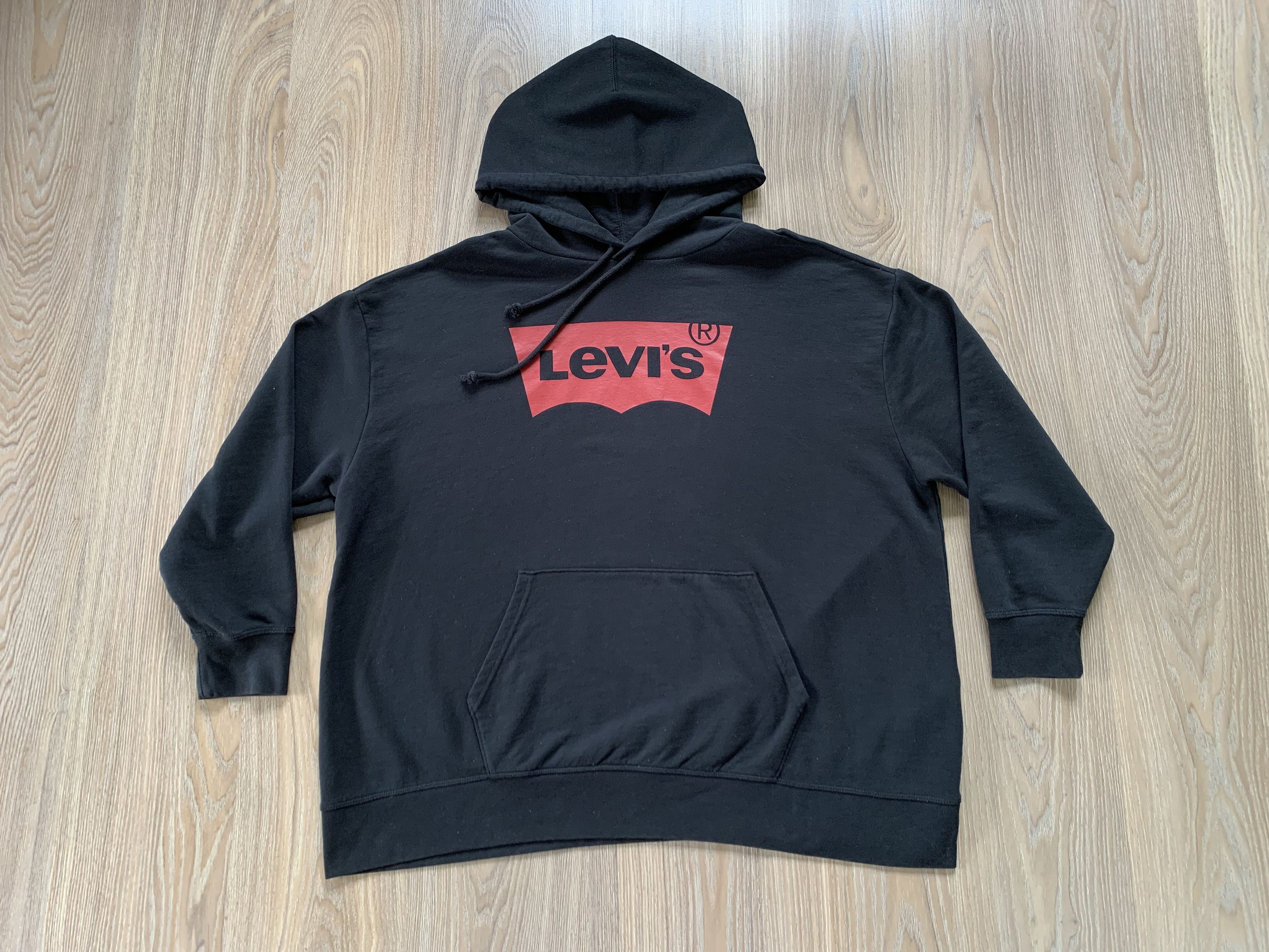 Levi's Levi's Black Printed Hoodie Size US XXL / EU 58 / 5 - 2 Thumbnail