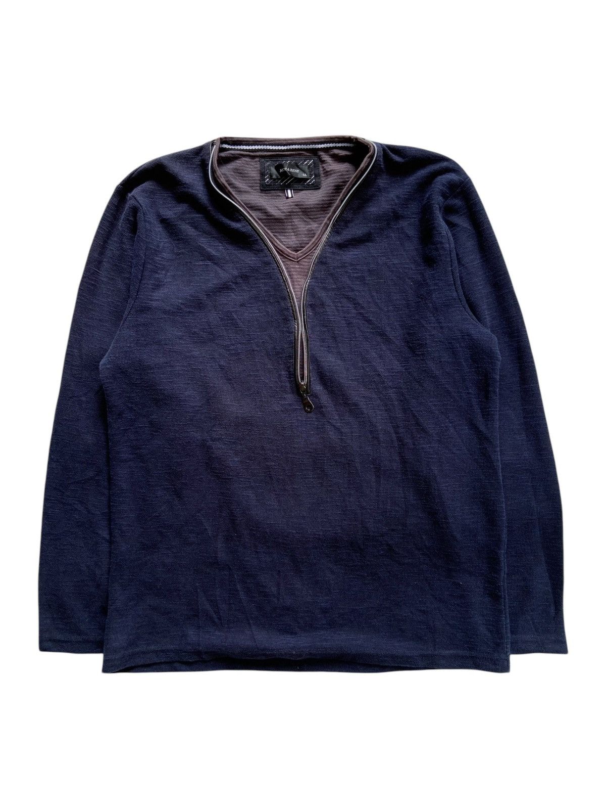 Japanese Brand JAPANESE NOTA BENE DOUBLE LAYER ZIP LONG SLEEVE Size US L / EU 52-54 / 3 - 1 Thumbnail