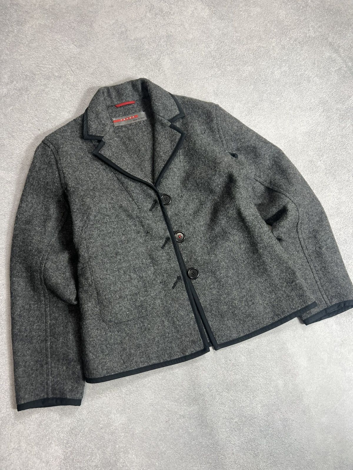 Prada Luxury Prada 00s Wool Blazer Rare Jacket! Hype Size M / US 6-8 / IT 42-44 - 11 Thumbnail