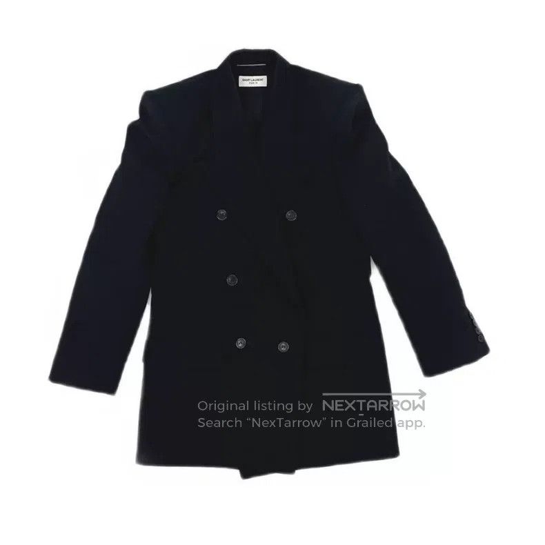 Saint Laurent Paris Saint Laurent Paris Black Coat i Size XS / US 0-2 / IT 36-38 - 2 Thumbnail