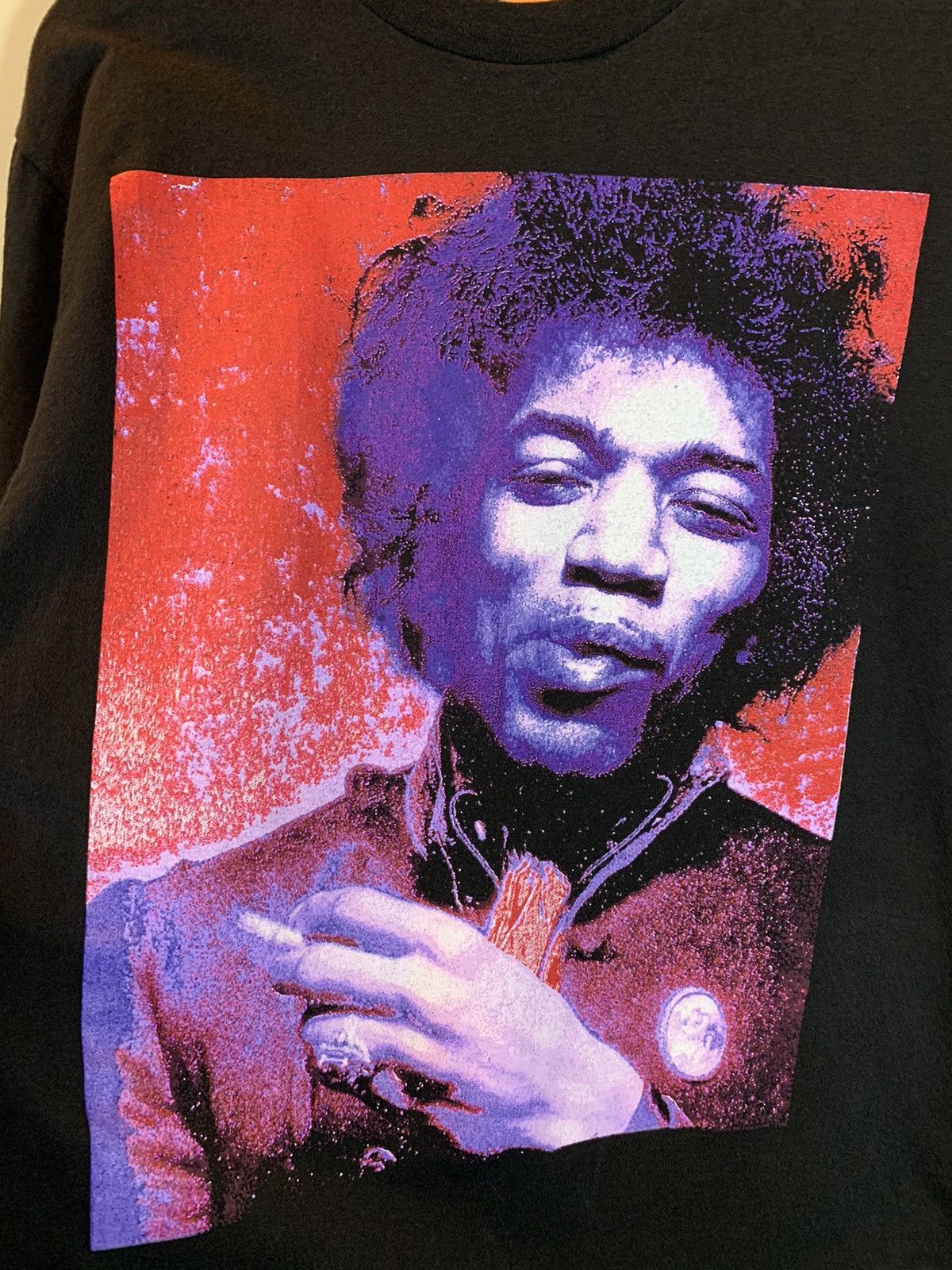 Band Tees *RARE* Vintage 90’s Jimi Hendrix Smoking Single Stitch Shirt Size US L / EU 52-54 / 3 - 3 Thumbnail