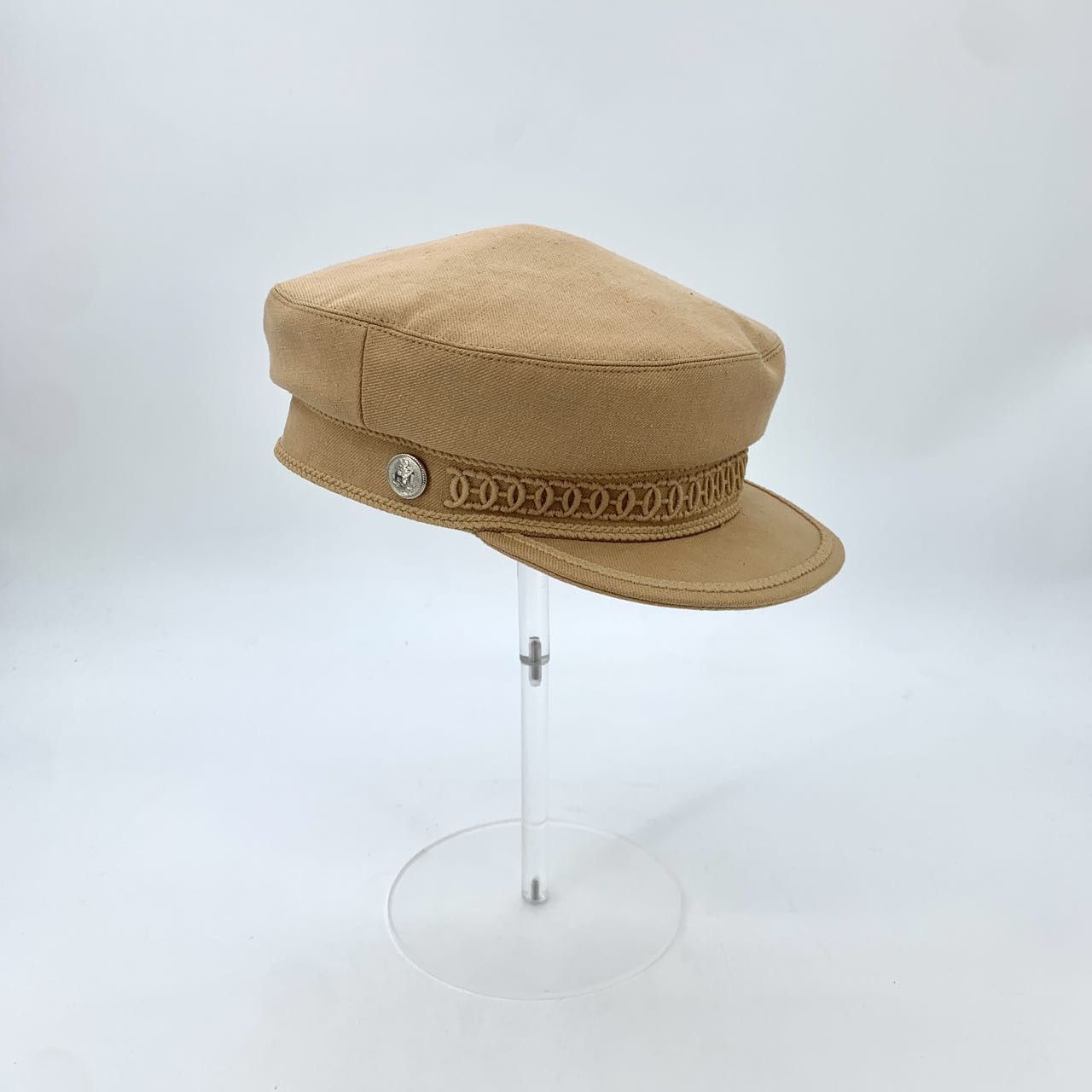 Hermes Hermès Cap Brown Logo Newsboy Hat (Size 63cm) Size ONE SIZE - 9 Thumbnail