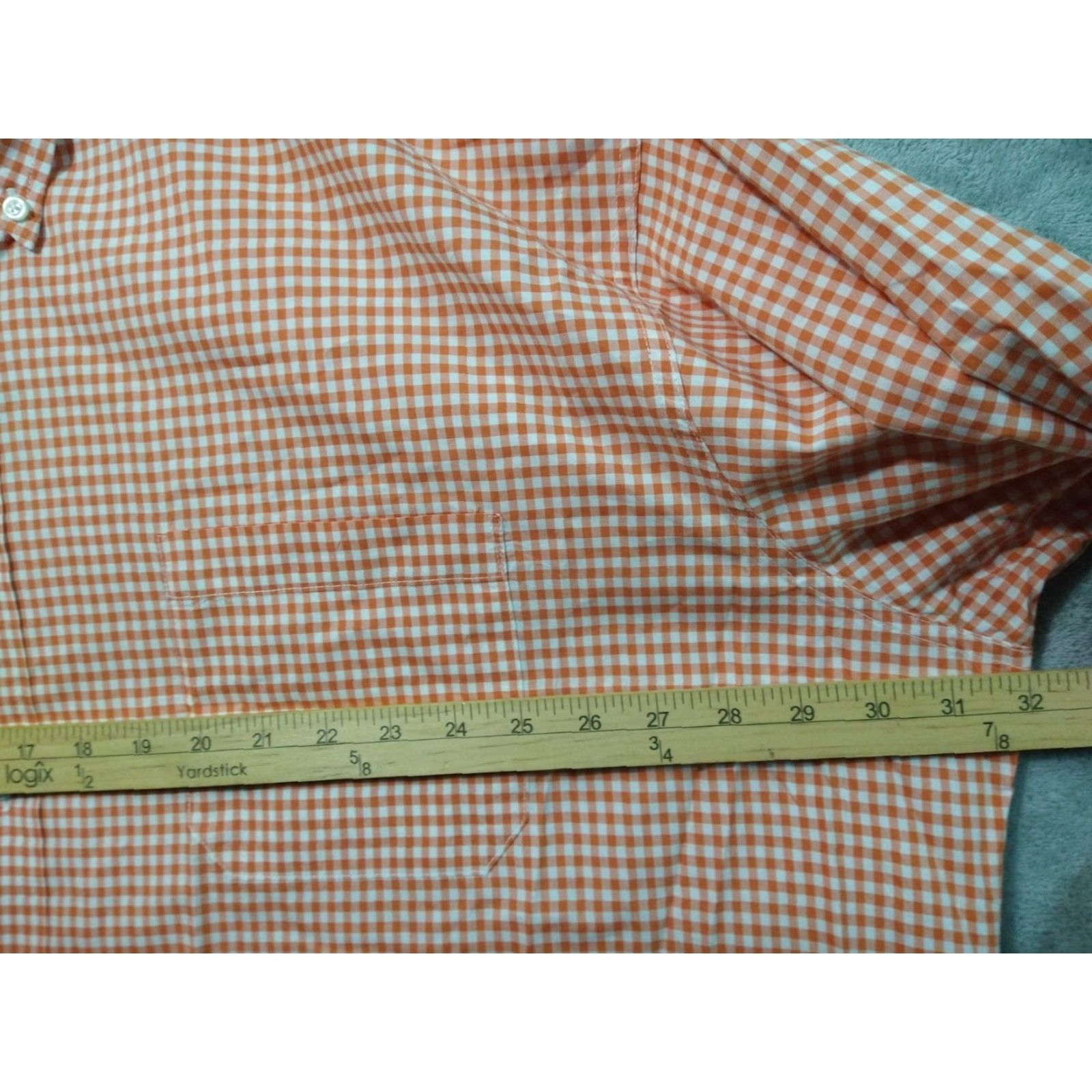 Bills Khakis VINTAGE Bills Khakis Shirt Mens 3XB Orange Gingham Plaid Button-Down Long Sleeve USA Size US XXL / EU 58 / 5 - 5 Thumbnail