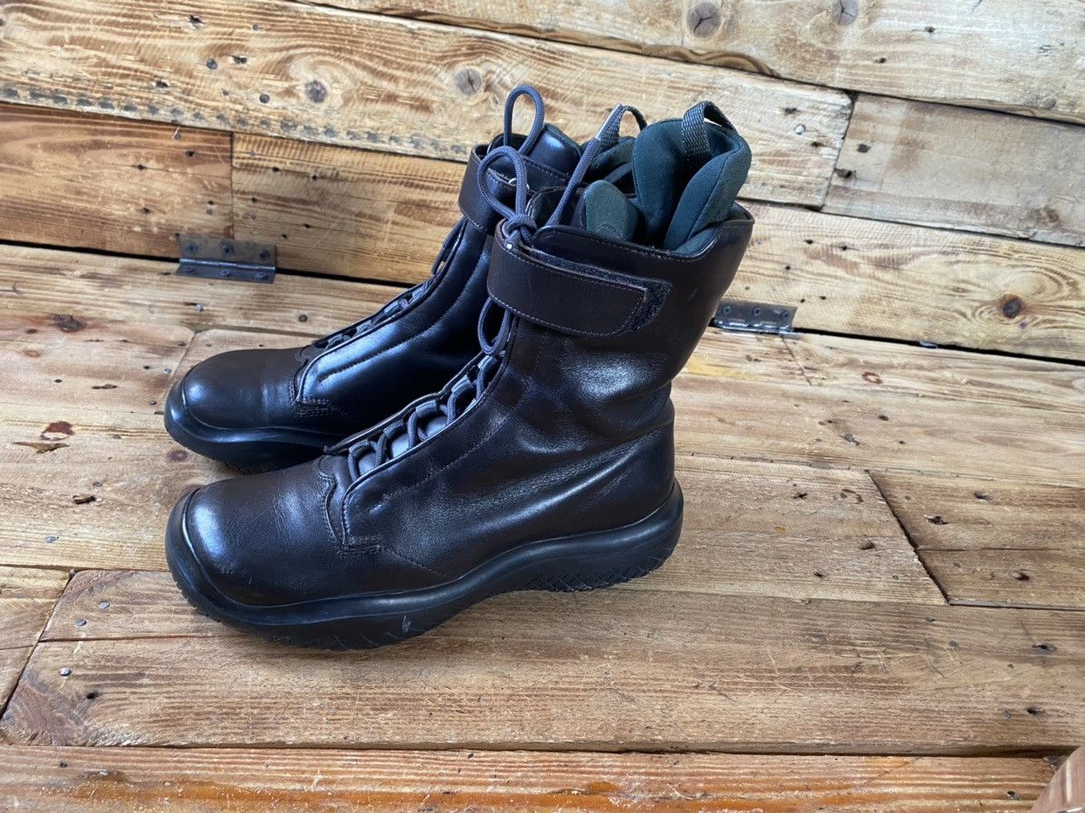 Prada Prada FW99 black vibram runway platform boots sz 36 Size US 5.5 / IT 35.5 - 3 Thumbnail