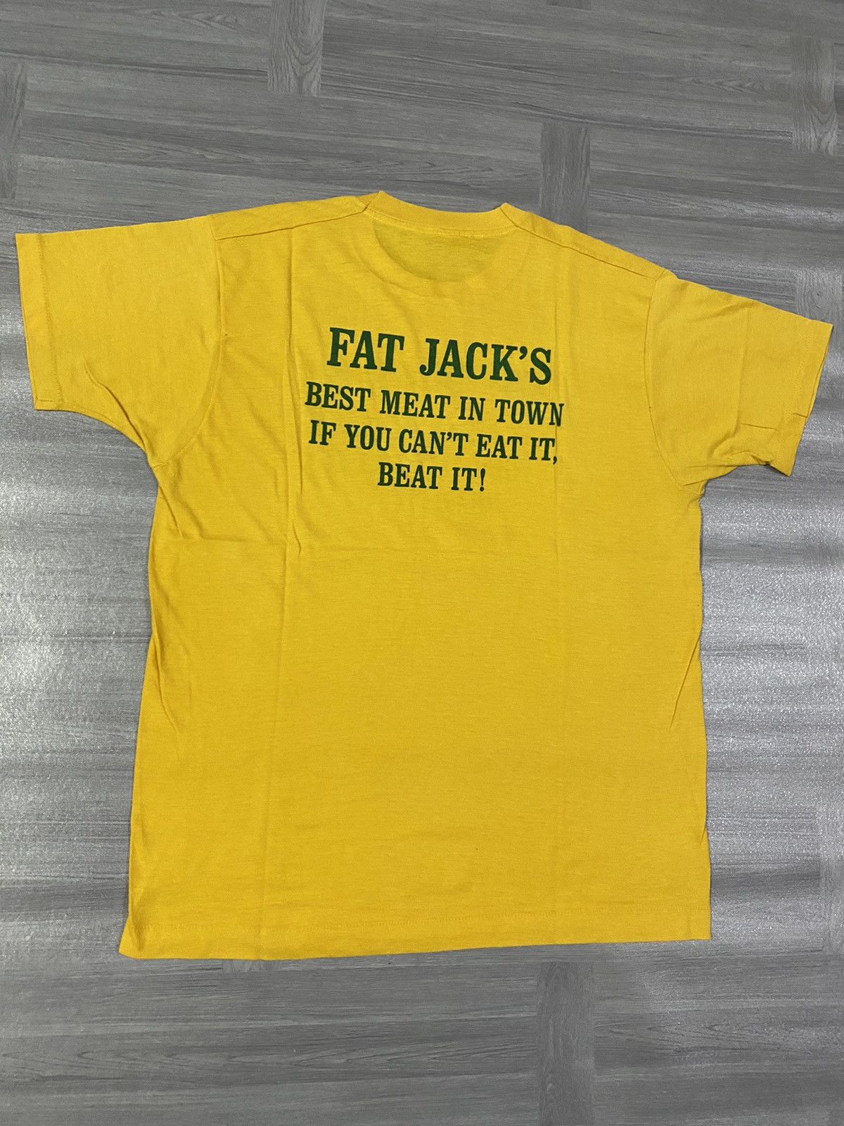 Other Vintage 80s Funny Fat Jacks Best Meat in Town Comedy Shirt Size US M / EU 48-50 / 2 - 10 Thumbnail