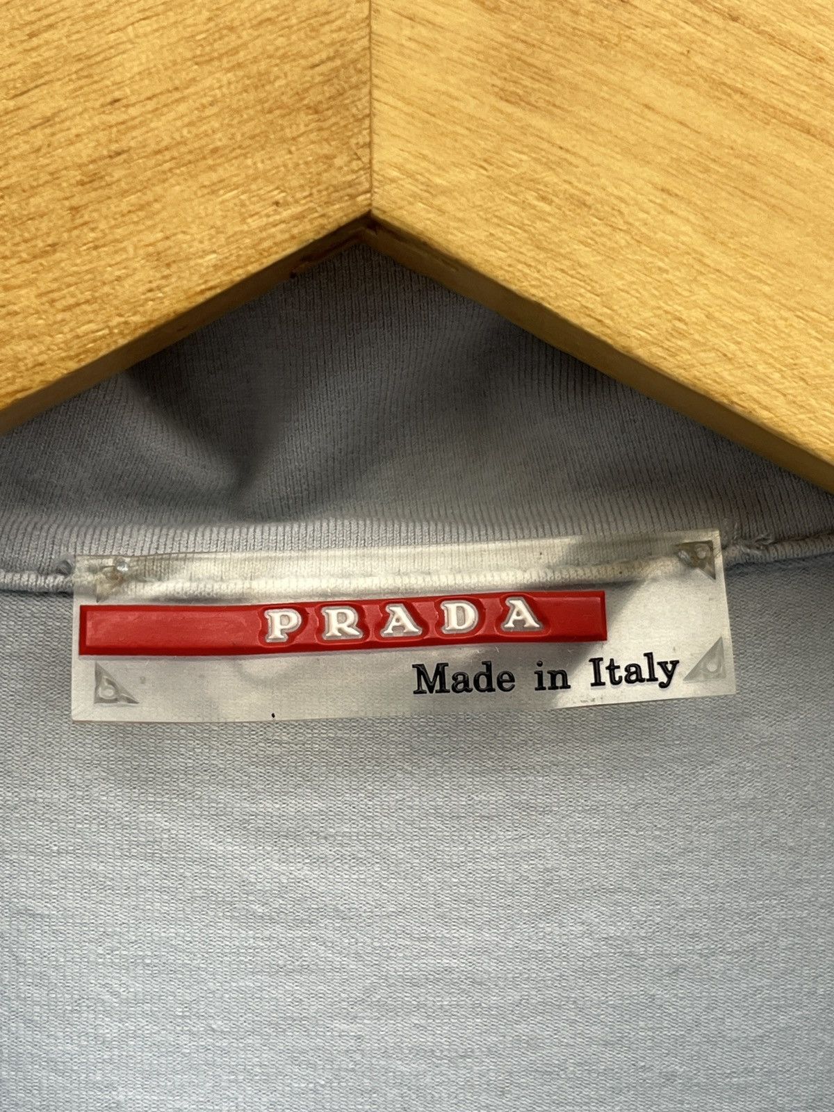 Prada Prada Linea Rossa Soft Blue Half Zip Polo Size S / US 4 / IT 40 - 5 Thumbnail