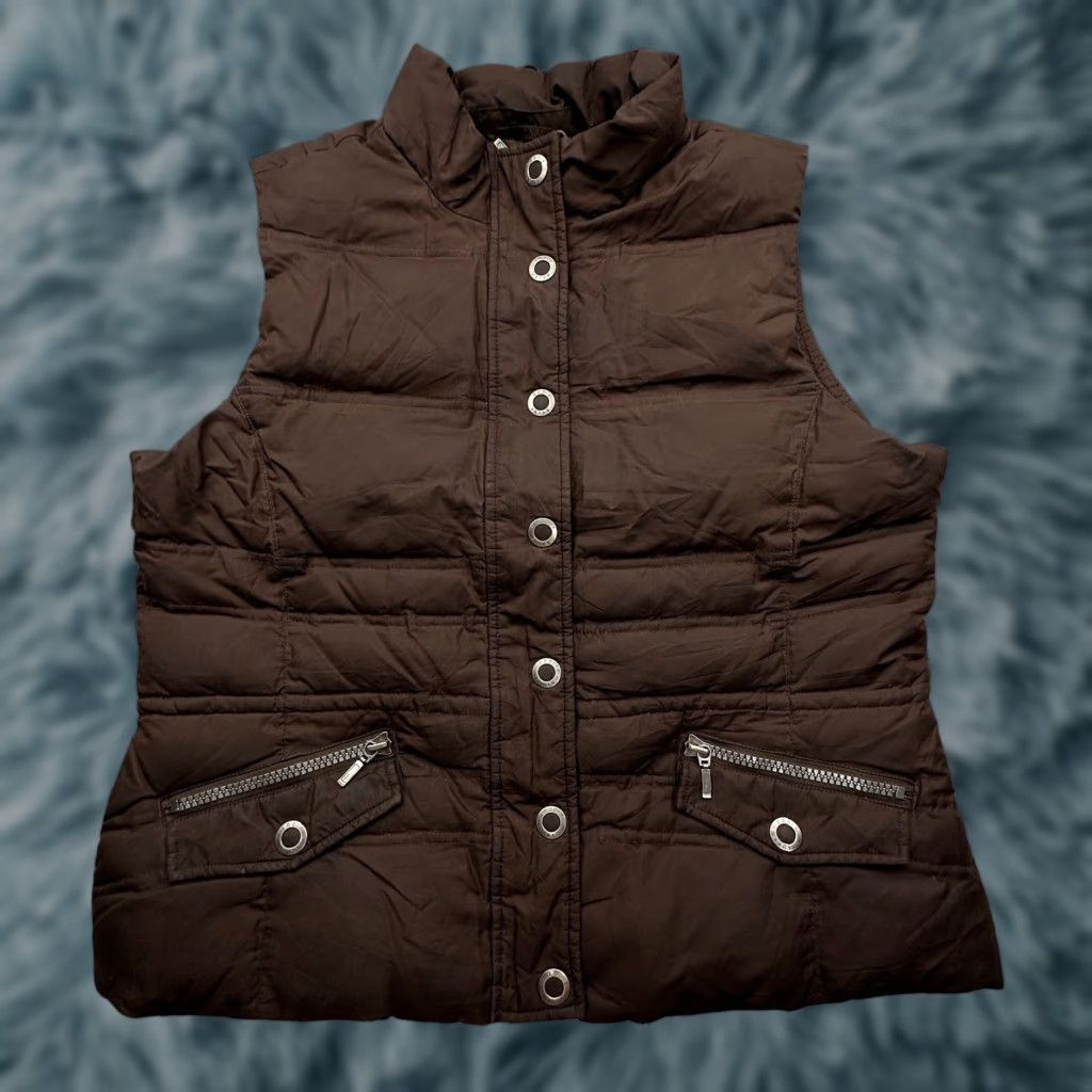 Eddie Bauer VINTAGE Eddie Bauer Goose Down Brown Vest Womens XL Full Zip Jacket 700 Fill Power Brown (Note: If not vintage, omit VINTAGE) Size XL / US 12-14 / IT 48-50 - 1 Thumbnail