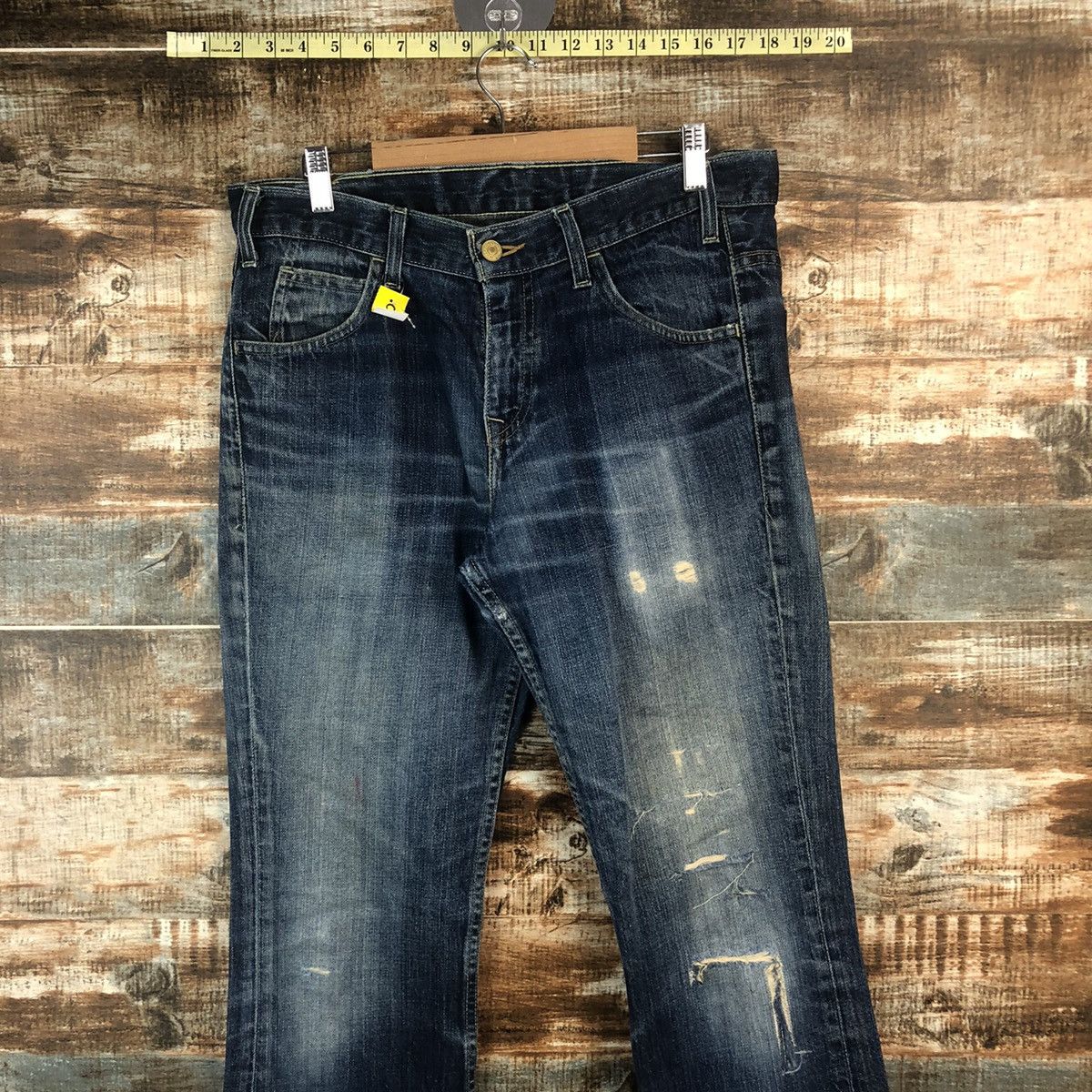 Levi's DL Levis Blue Distressed Denim Pants #C307 Size US 32 / EU 48 - 2 Thumbnail