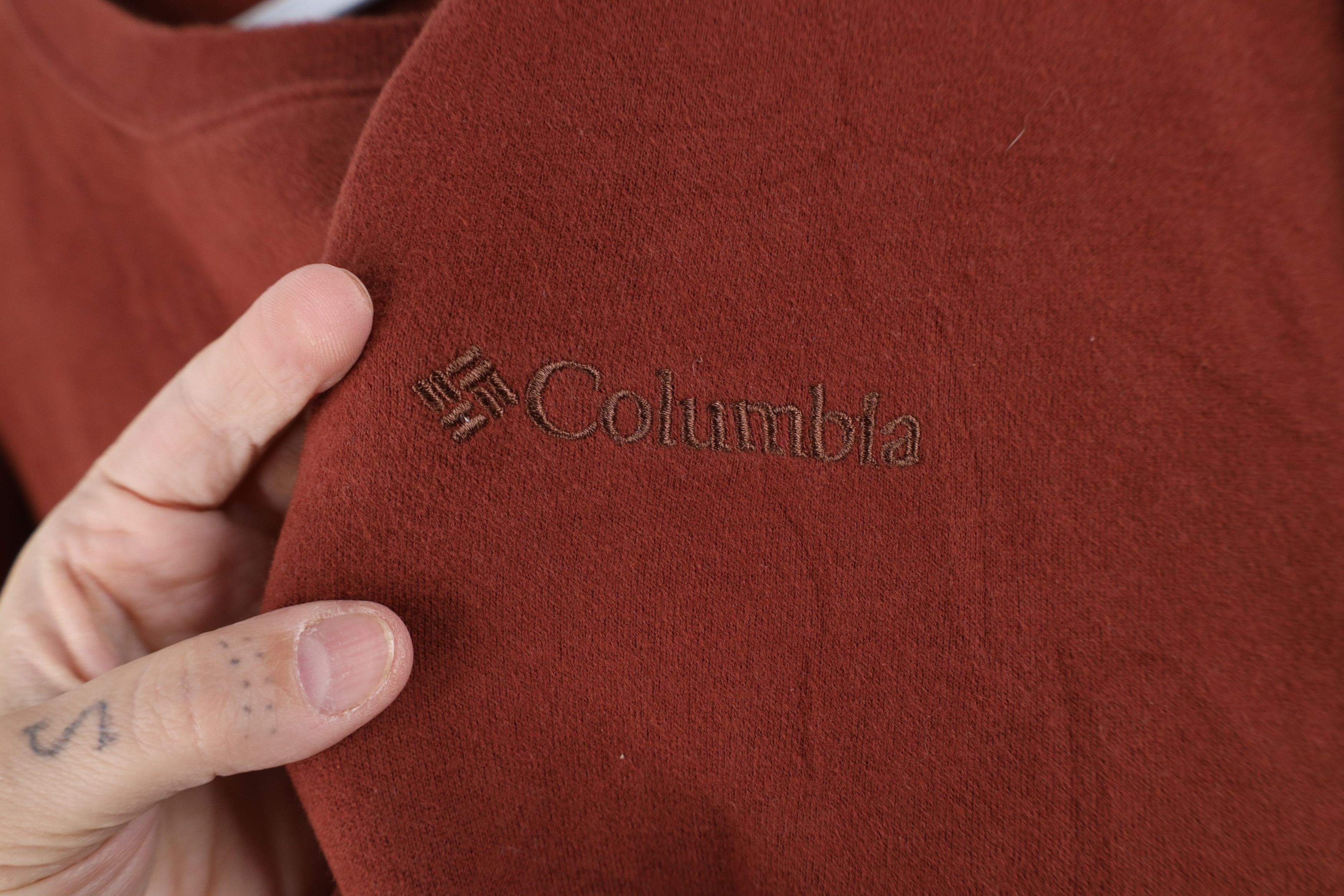 Columbia Vintage Columbia Spell Out Crewneck Sweatshirt Burnt Orange Size US XL / EU 56 / 4 - 4 Thumbnail