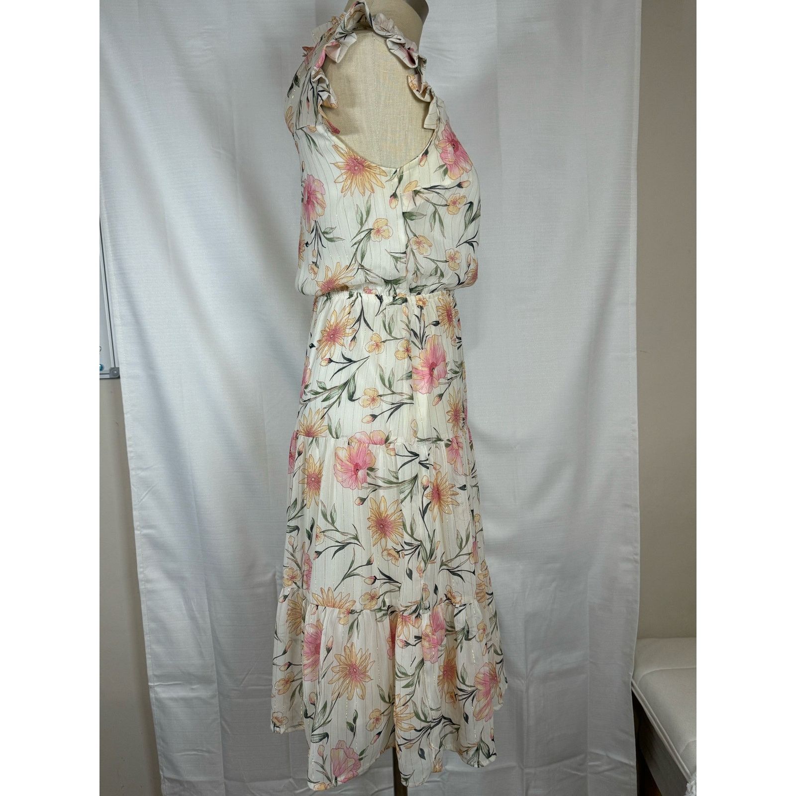 Unknown London Monteau Los Angeles Floral Dress Women Size S Small USED Size S / US 4 / IT 40 - 4 Thumbnail