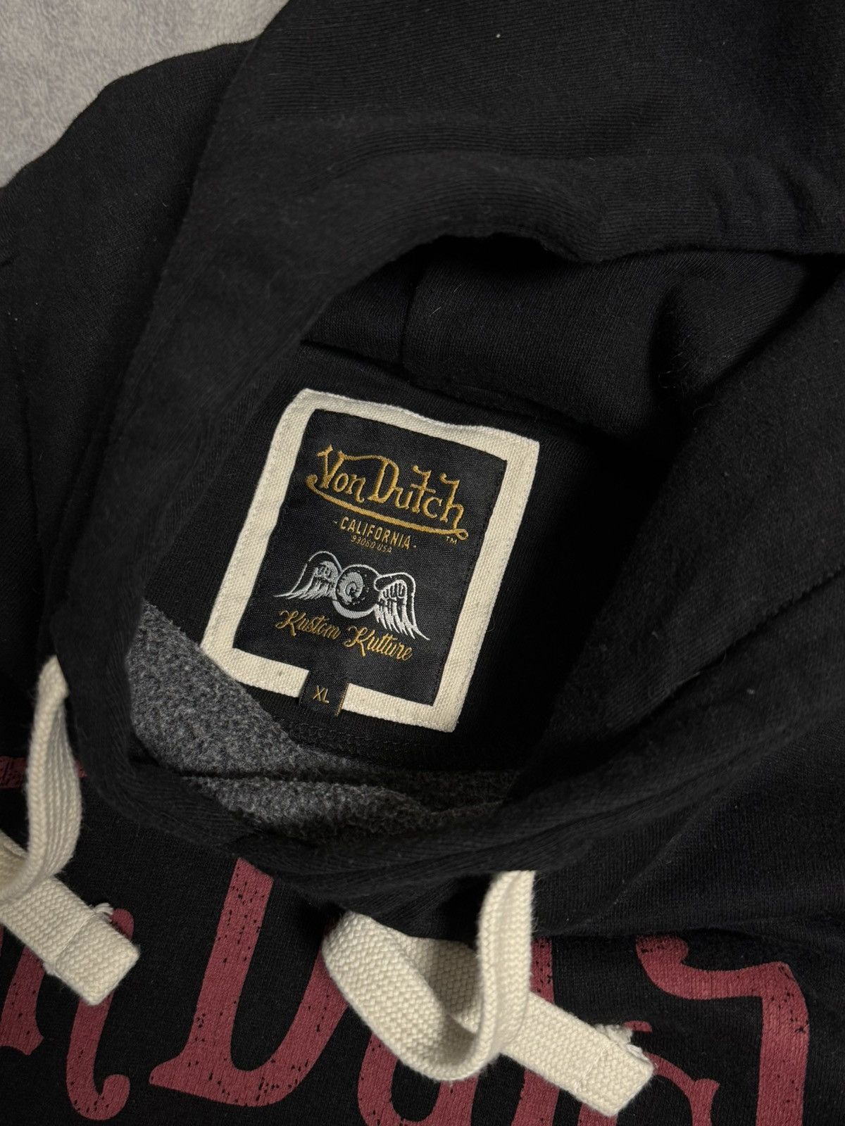 Vintage × Von Dutch Vintage Von Dutch big logo Y2K hoodie size XL Size US XL / EU 56 / 4 - 5 Thumbnail