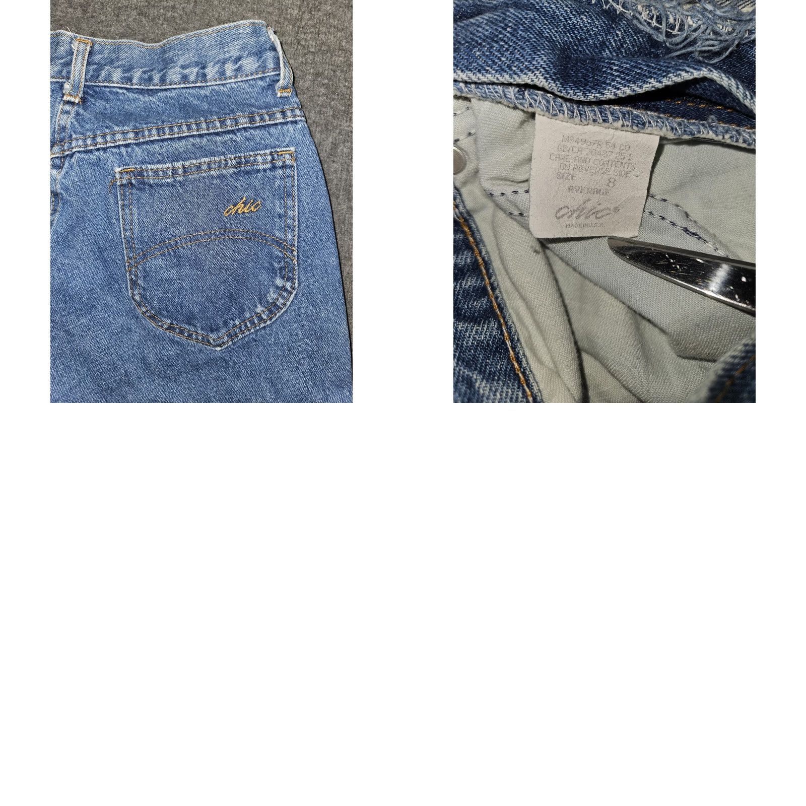 Vintage VINTAGE Chic Jeans Womens 8 Blue Medium Wash High Rise Mom Tapered Relaxed 90s Womens Jeans Size 30" / US 8 / IT 44 - 8 Thumbnail