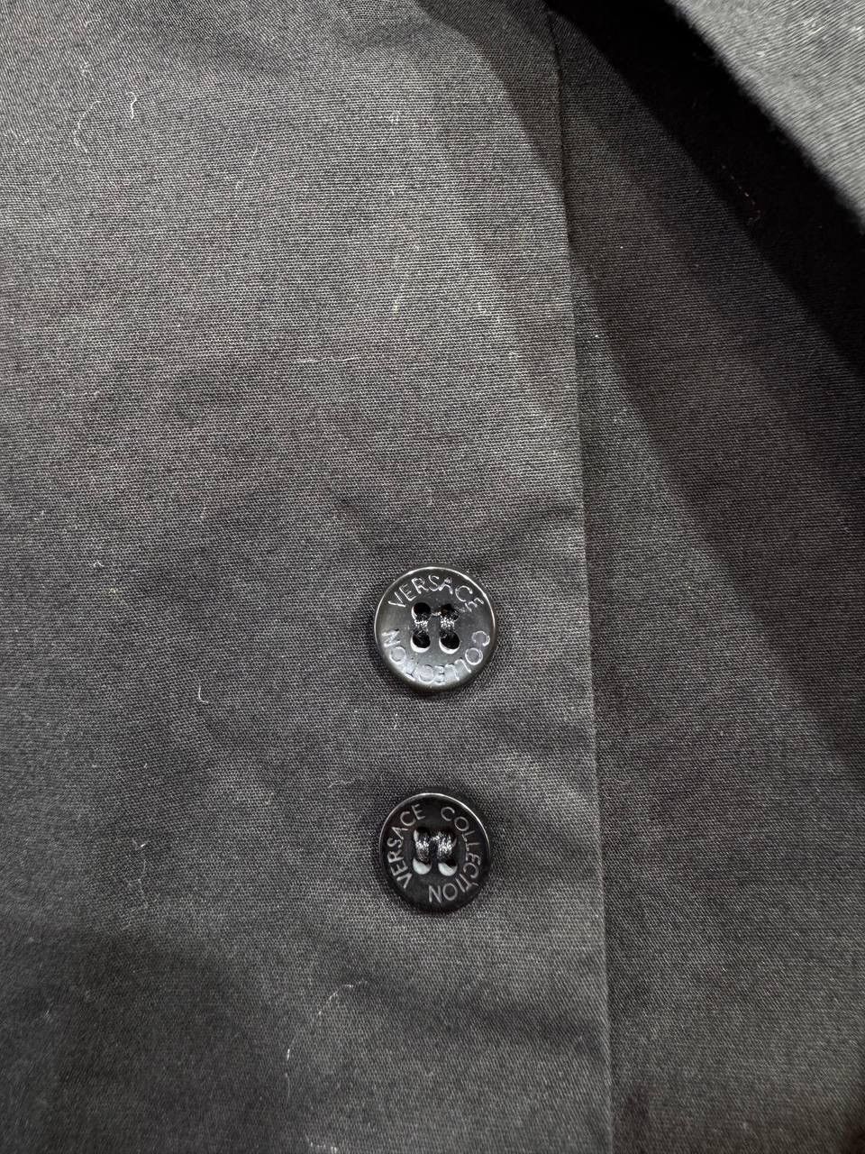 Versace Versace Collection Black Slim Fit Mens Shirt Button Up Size US S / EU 44-46 / 1 - 9 Thumbnail