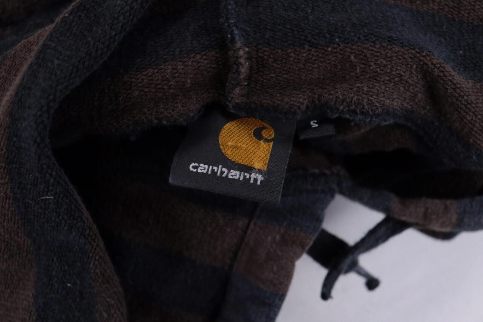 Carhartt Carhartt Brown Striped Workwear Hooded Sweater Size S Size US S / EU 44-46 / 1 - 12 Thumbnail