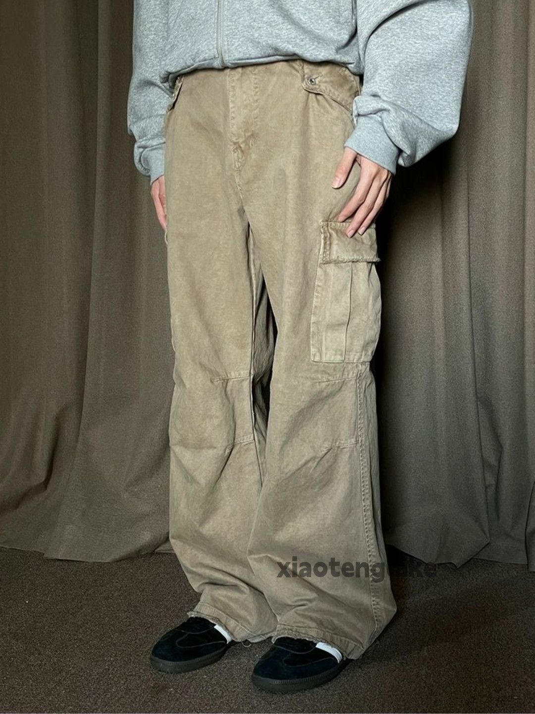 Designer × Japanese Brand × Vintage washed faded utility carpenter workwear cargo pants Size US 32 / EU 48 - 1 Thumbnail