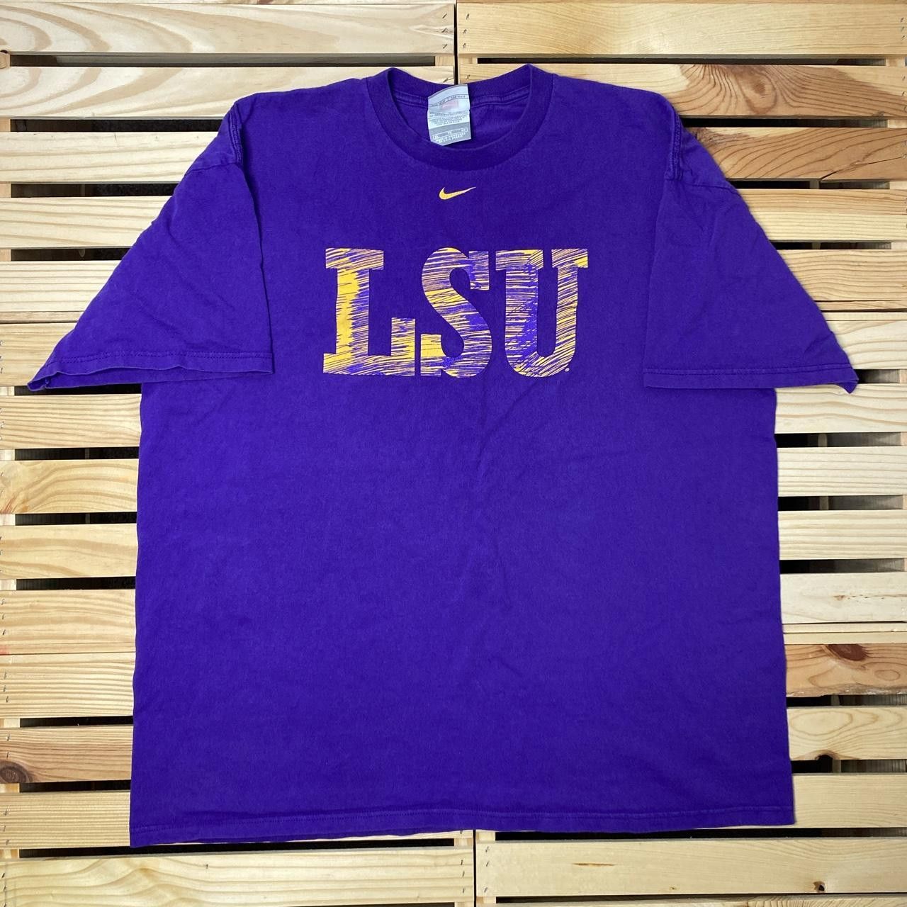 Nike Vintage Team Nike x LSU Tigers Purple College Tee Size XL Size US XL / EU 56 / 4 - 2 Thumbnail