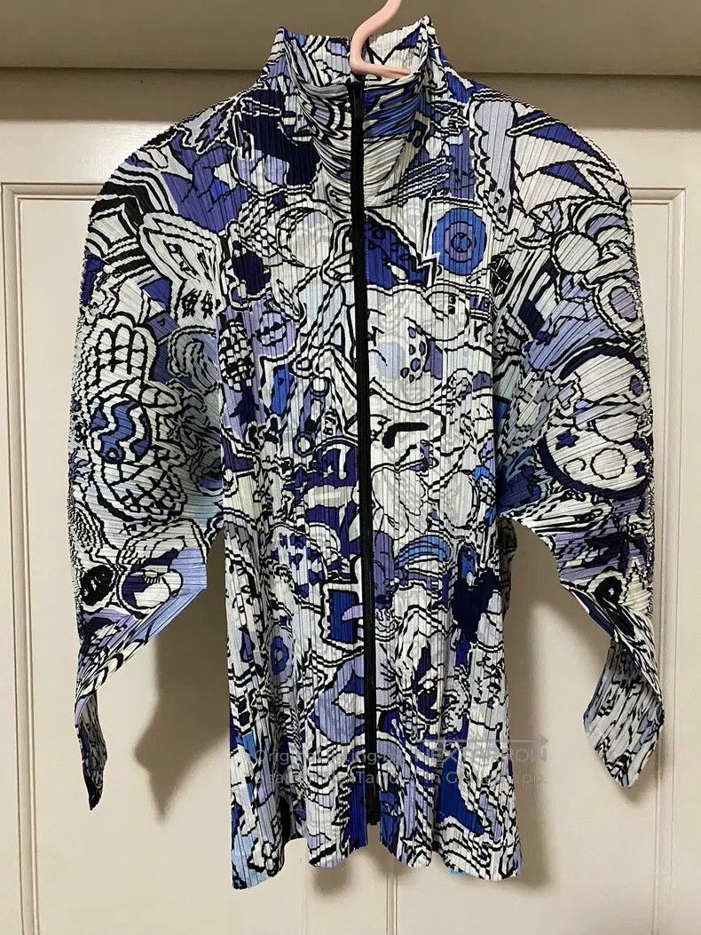 Issey Miyake Issey Miyake Graffiti Coat Size L / US 10 / IT 46 - 2 Thumbnail