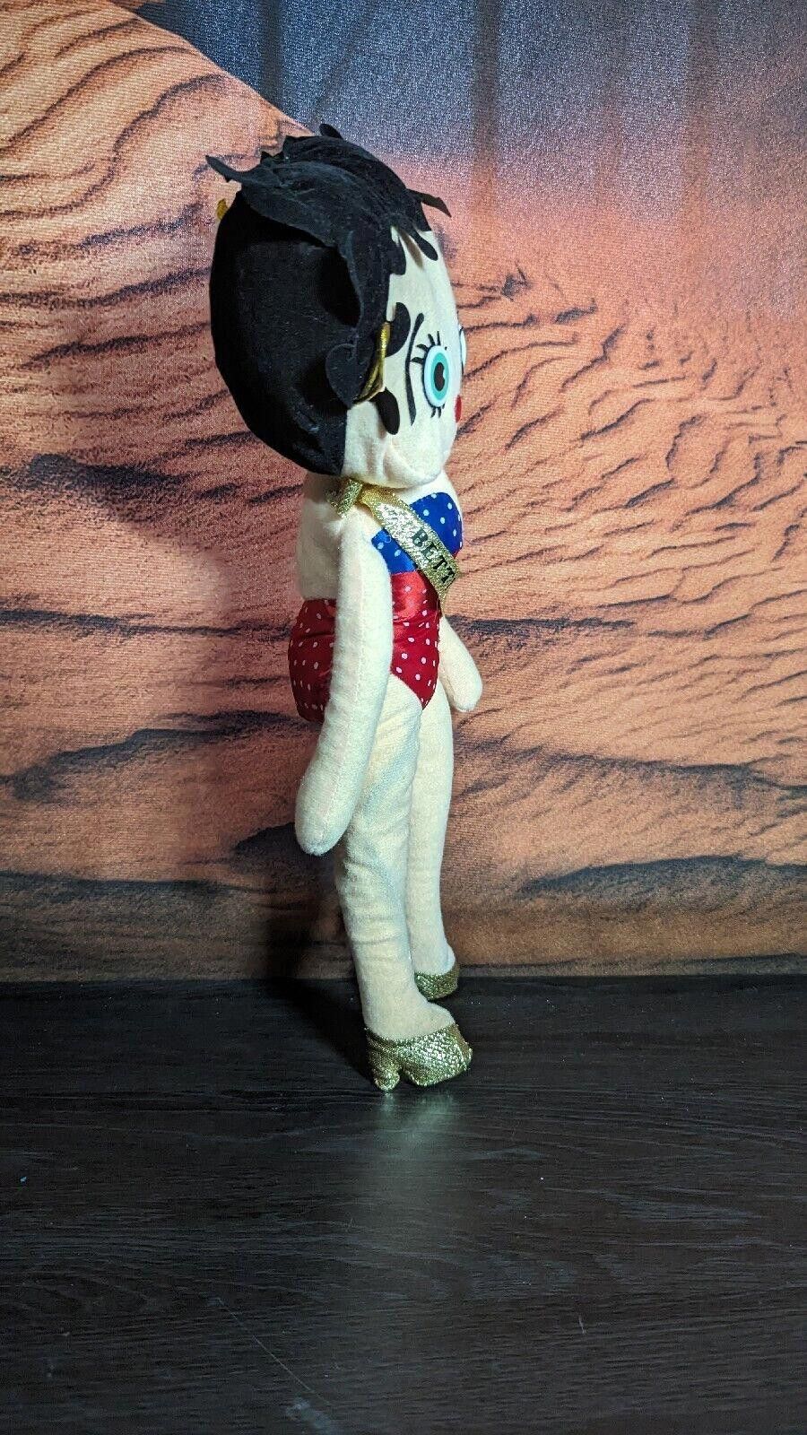 Kit and Ace VTG 1989 Ms. America Betty Boop Posable Plush Size ONE SIZE - 4 Thumbnail