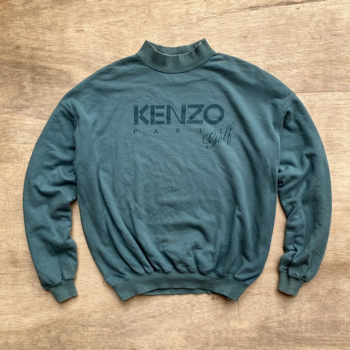 Designer × Kenzo × Vintage KENZO PARIS GOLF SWEATSHIRT GREEN Size US M / EU 48-50 / 2 - 1 Thumbnail