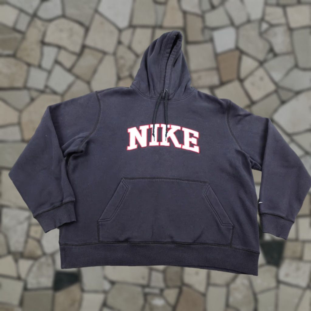 Nike VINTAGE Nike Hoodie Mens XL Black The Athletic Dept Pullover Sweatshirt Spell Out Fleece Size US XL / EU 56 / 4 - 1 Thumbnail