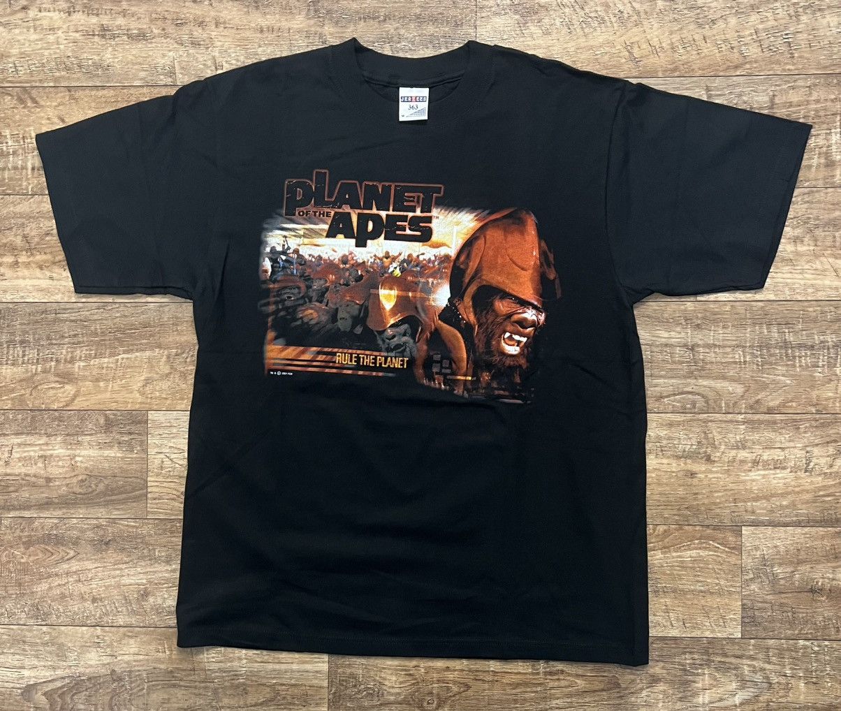 Vintage Planet Of The Apes 2001 Rule The Planet USA movie t-shirt Size US M / EU 48-50 / 2 - 3 Thumbnail