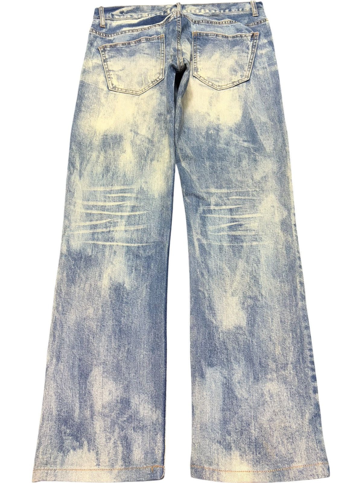 Diesel Vintage Japanese Brand Bleached Wash Distressed Jeans Size 31" - 2 Thumbnail
