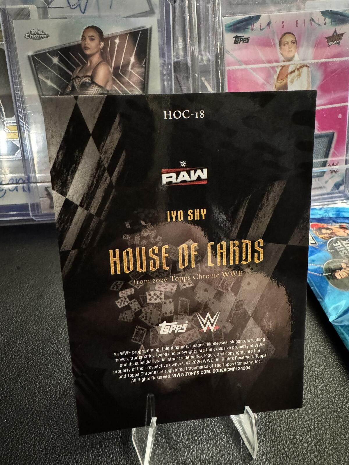 Other 2026 WWE Topps Chrome House of Cards Iyo Sky Case Hit SP Size ONE SIZE - 3 Thumbnail