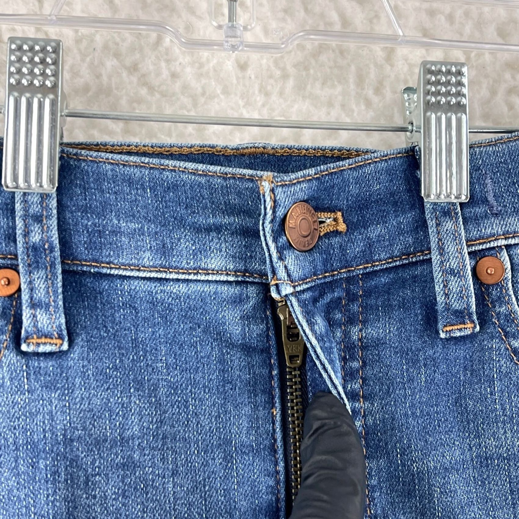 Madewell Madewell Jeans Skinny Womens Size 27 Blue Denim 5-Pocket 9" Mid-Rise Casual Regular Rise Pant Size 27" / US 4 / IT 40 - 5 Thumbnail