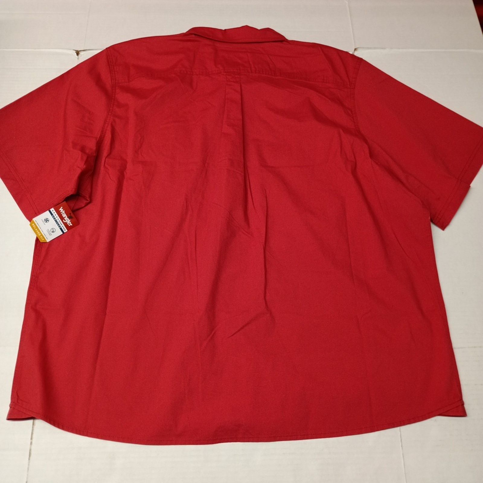 Wrangler Wrangler Mens Relaxed Fit Woven Button Up Shirt Size 3XL Red Size US XXL / EU 58 / 5 - 7 Thumbnail