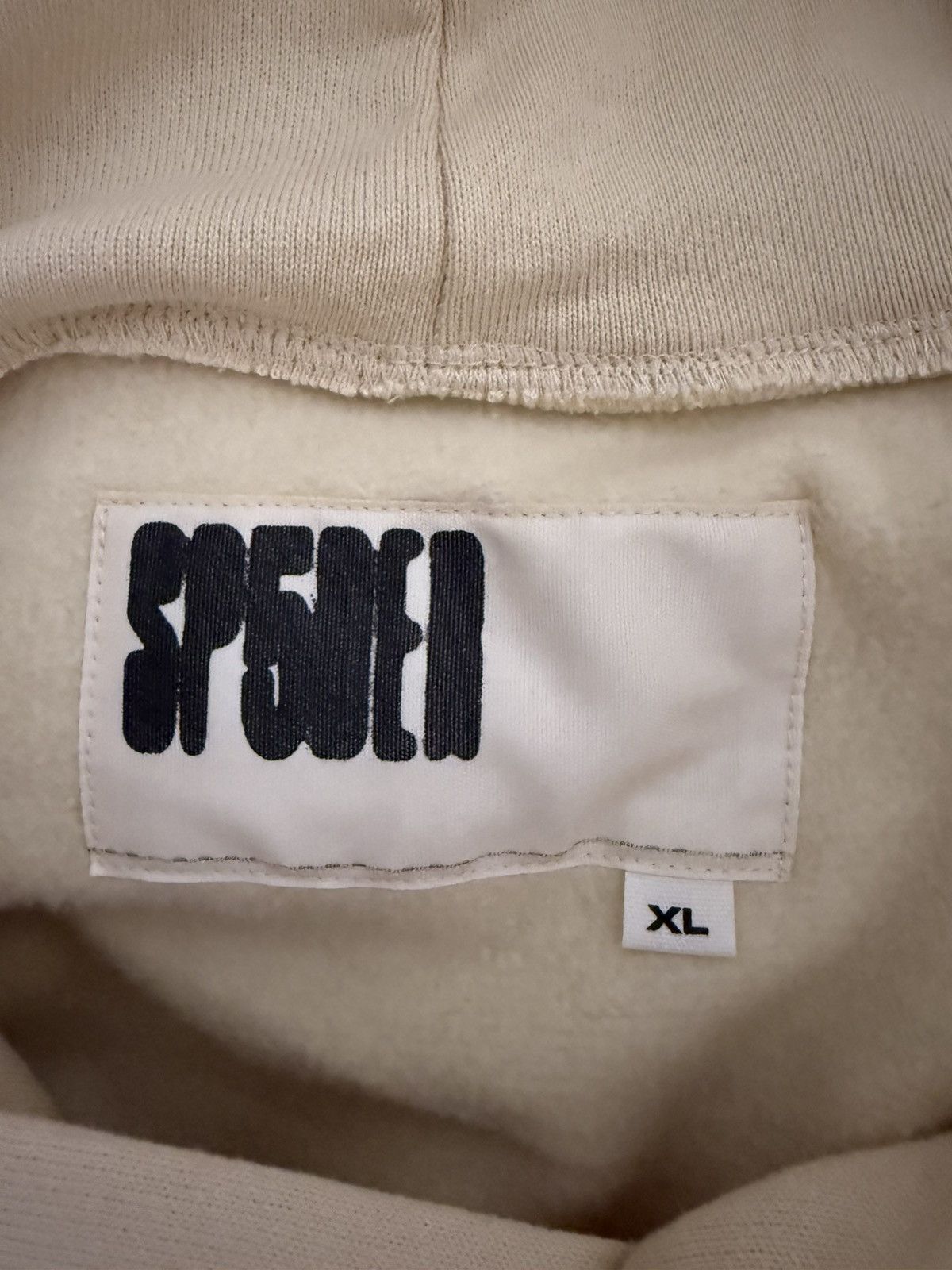 Sp5der Sp5der Creme Beluga Hoodie Size XL Size US XL / EU 56 / 4 - 4 Thumbnail