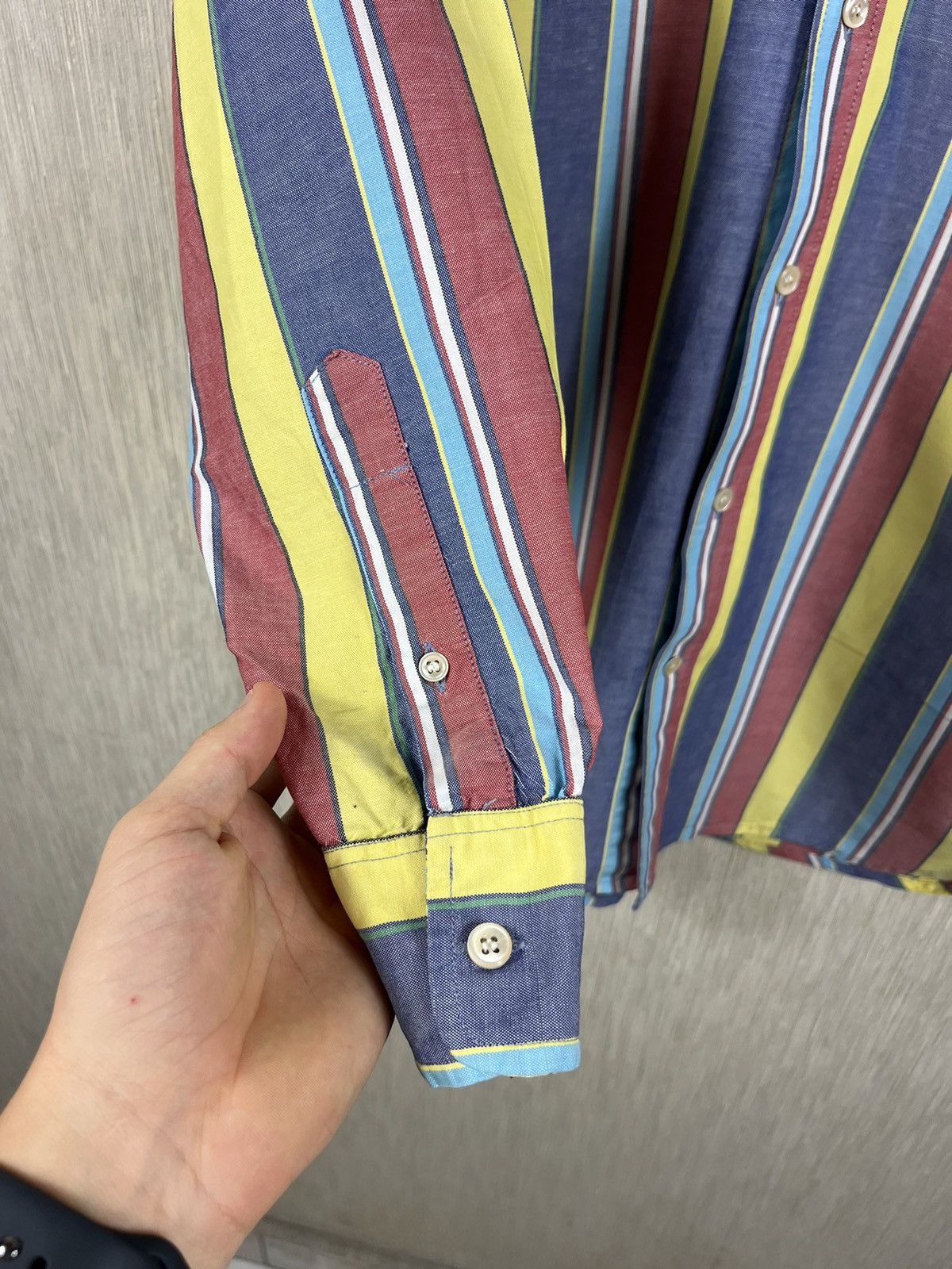 Acne Studios × Our Legacy Our Legacy 1980-81 Panama Lino linen striped nerd shirt y2k Size US M / EU 48-50 / 2 - 13 Thumbnail