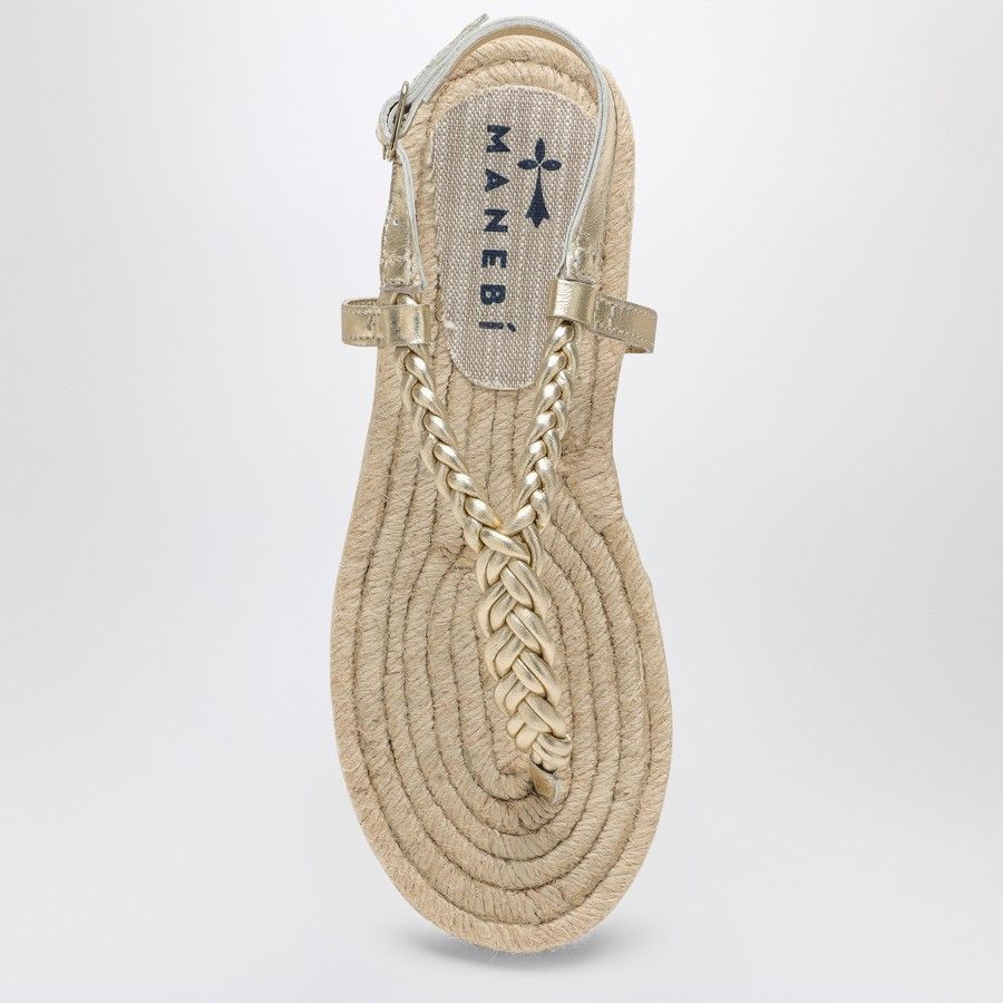 Manebi o1d2blof0824 Leather Canyon Sandal in Beige Size US 11 / IT 41 - 3 Thumbnail
