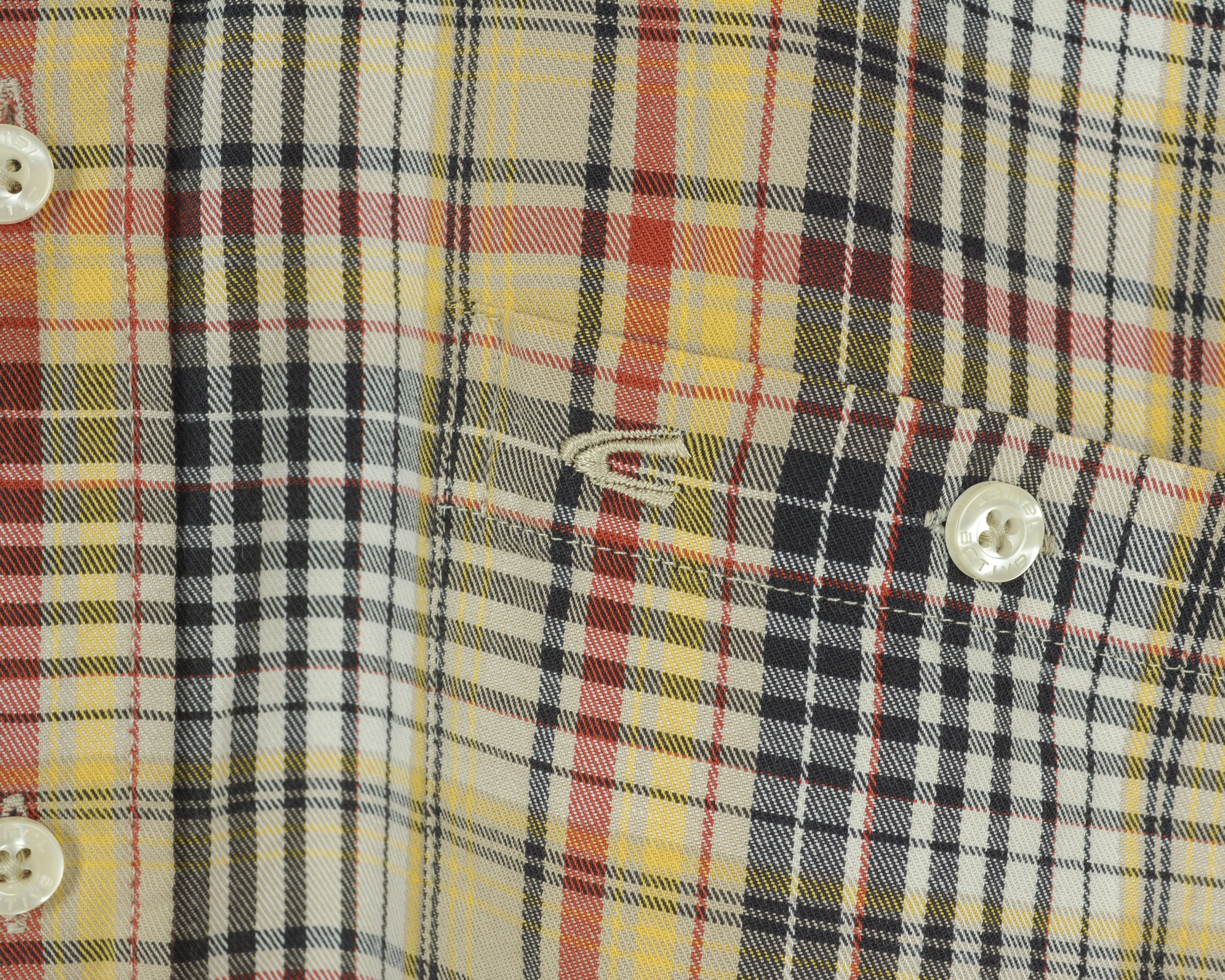 camel active Button Up Shirt Check Plaid Tartan Multicolored Long Sleeve Size US L / EU 52-54 / 3 - 3 Thumbnail