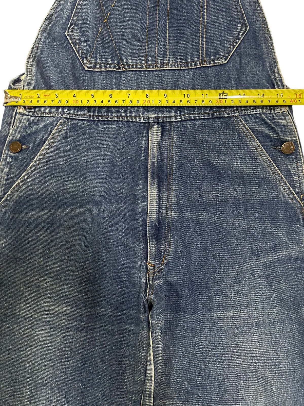 Hysteric Glamour Vintage Japanese Brand Blue Wash Style Denim Overall Size US 31 - 14 Thumbnail