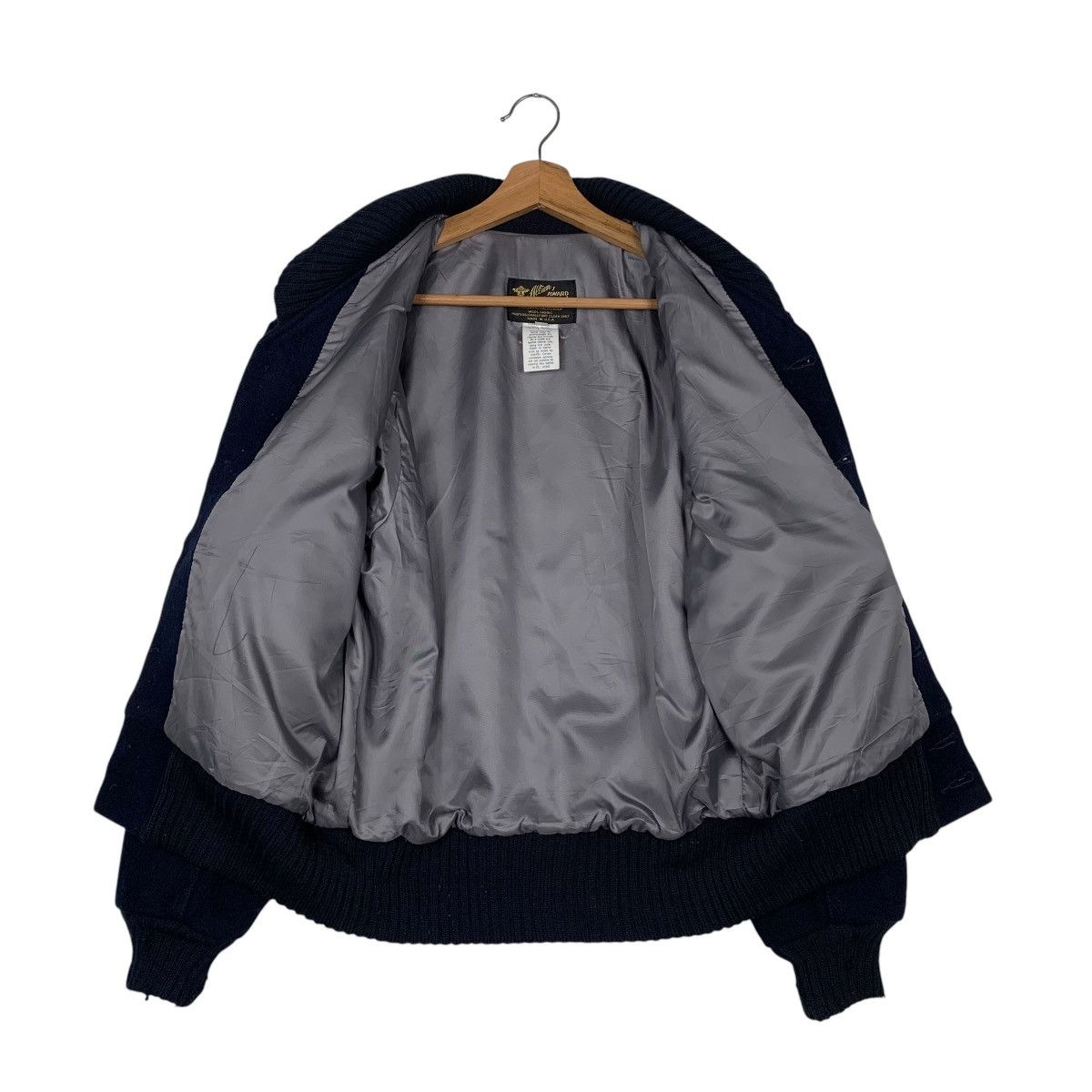 Vintage Vintage Made In USA Albion Knitting Mills Bomber Jacket Size US S / EU 44-46 / 1 - 11 Thumbnail