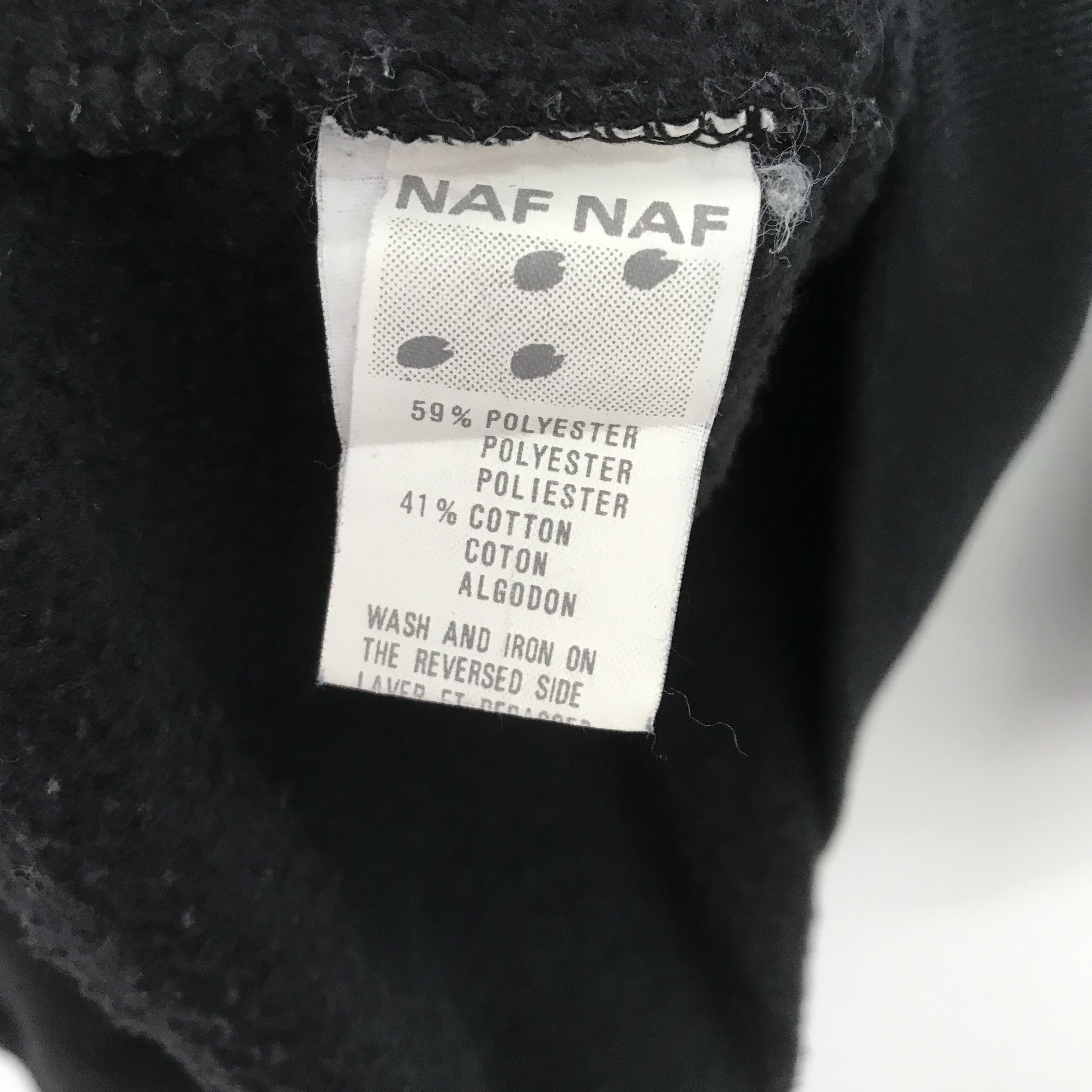 Vintage Vintage Naf Naf Collection Black Sweatshirt - 145 Size US XL / EU 56 / 4 - 7 Thumbnail